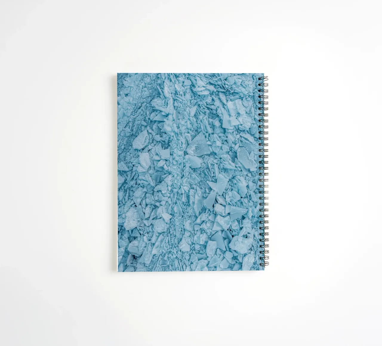 Blue Ice Structures Abstract spiral notebook by Whole©