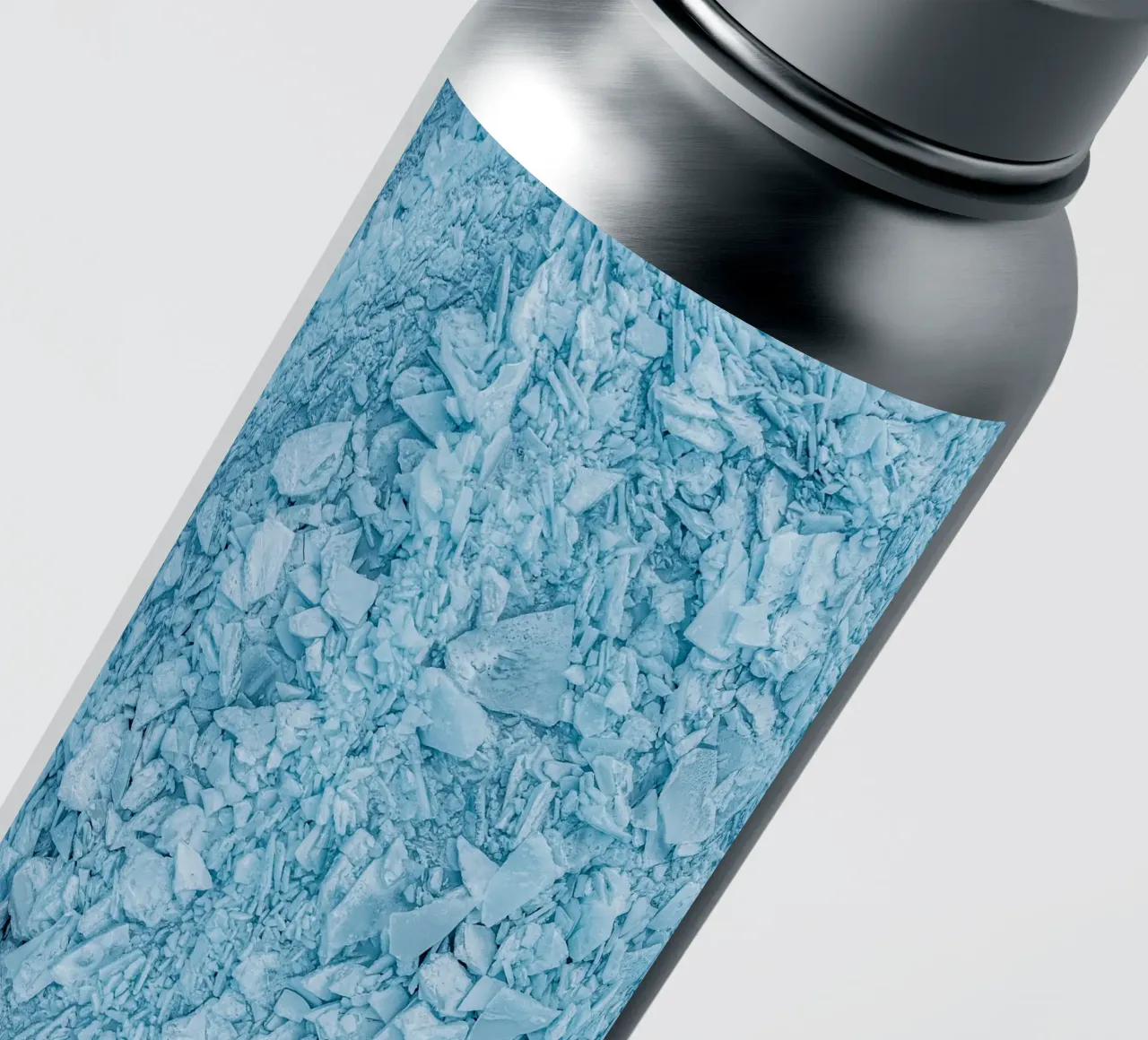 Blue Ice Structures Abstract sticker by Whole©