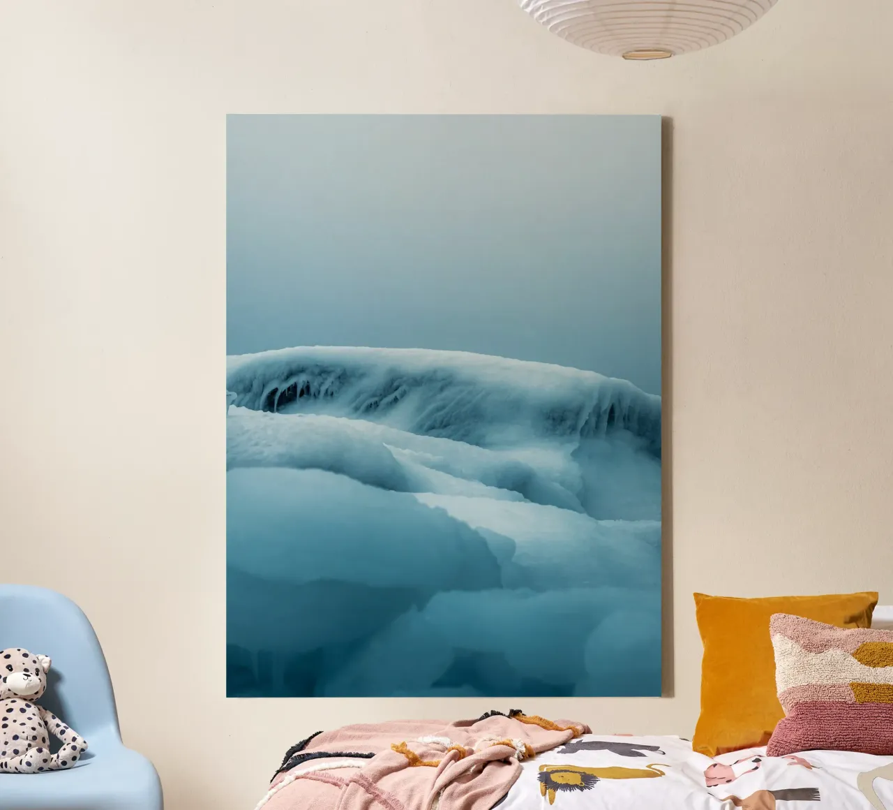 Arctische rust - minimalistisch ijslandschap canvas van Whole©