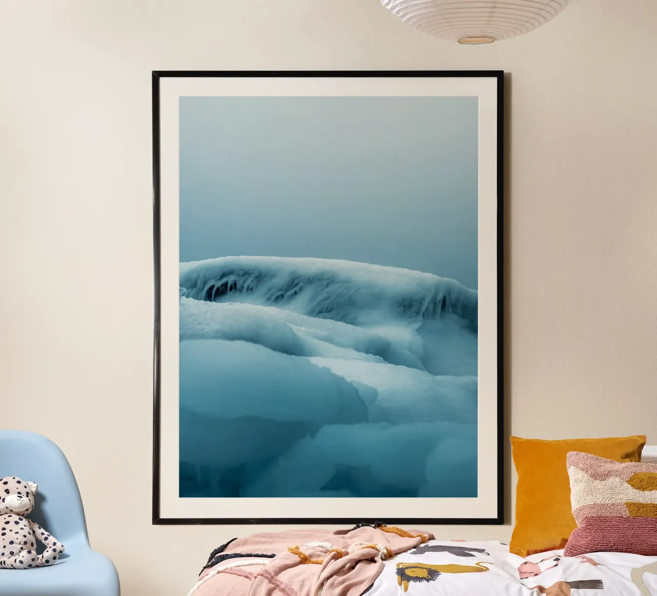 Arctic tranquillity - minimalist ice landscape poster by Whole©