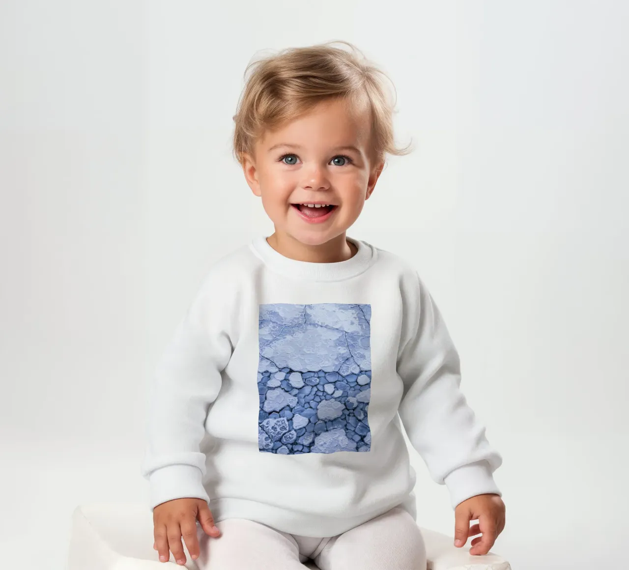 Mosaico di ghiaccio - Strutture geometriche invernali felpa neonato da Whole©