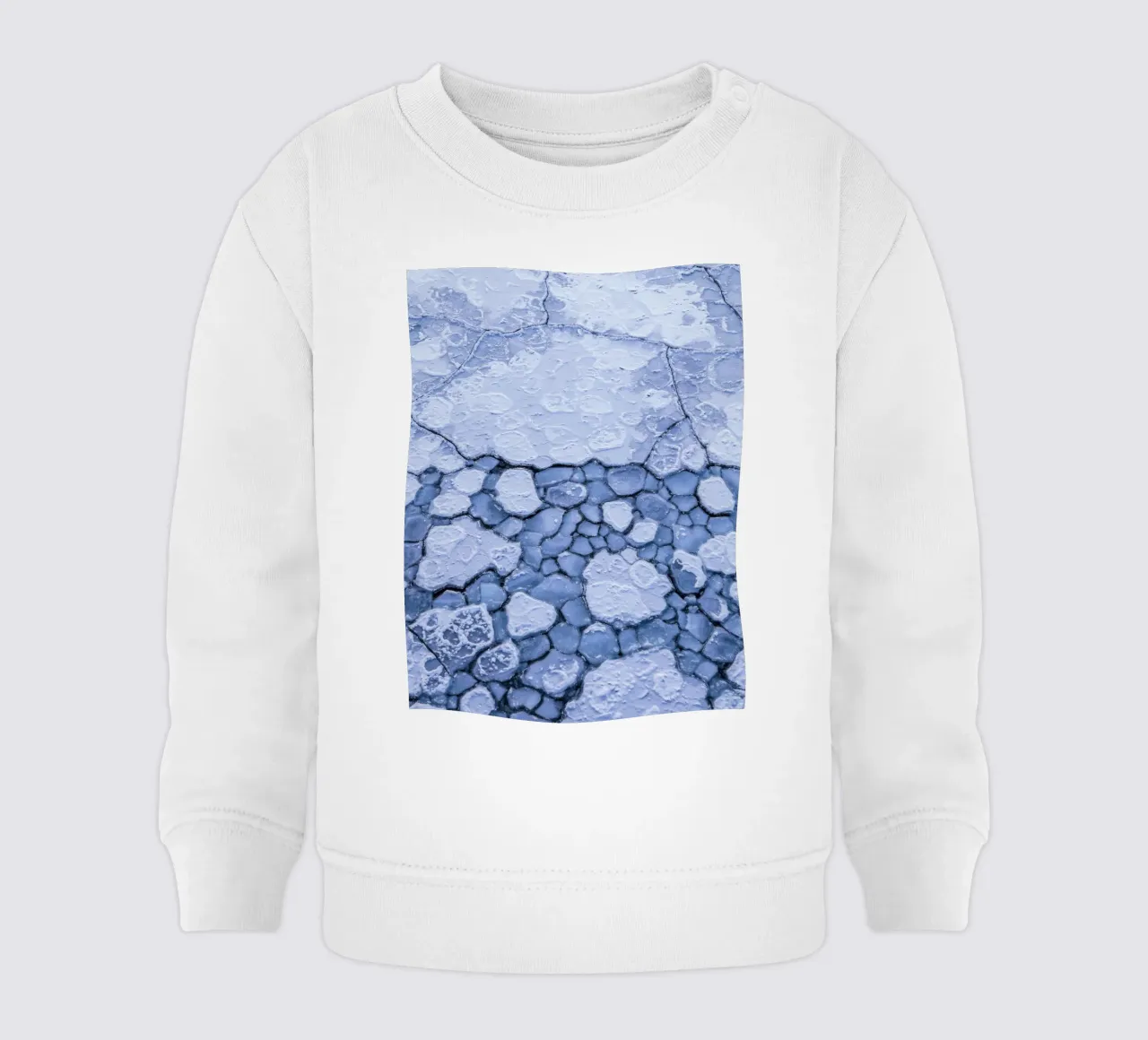 Mosaico di ghiaccio - Strutture geometriche invernali felpa neonato da Whole©