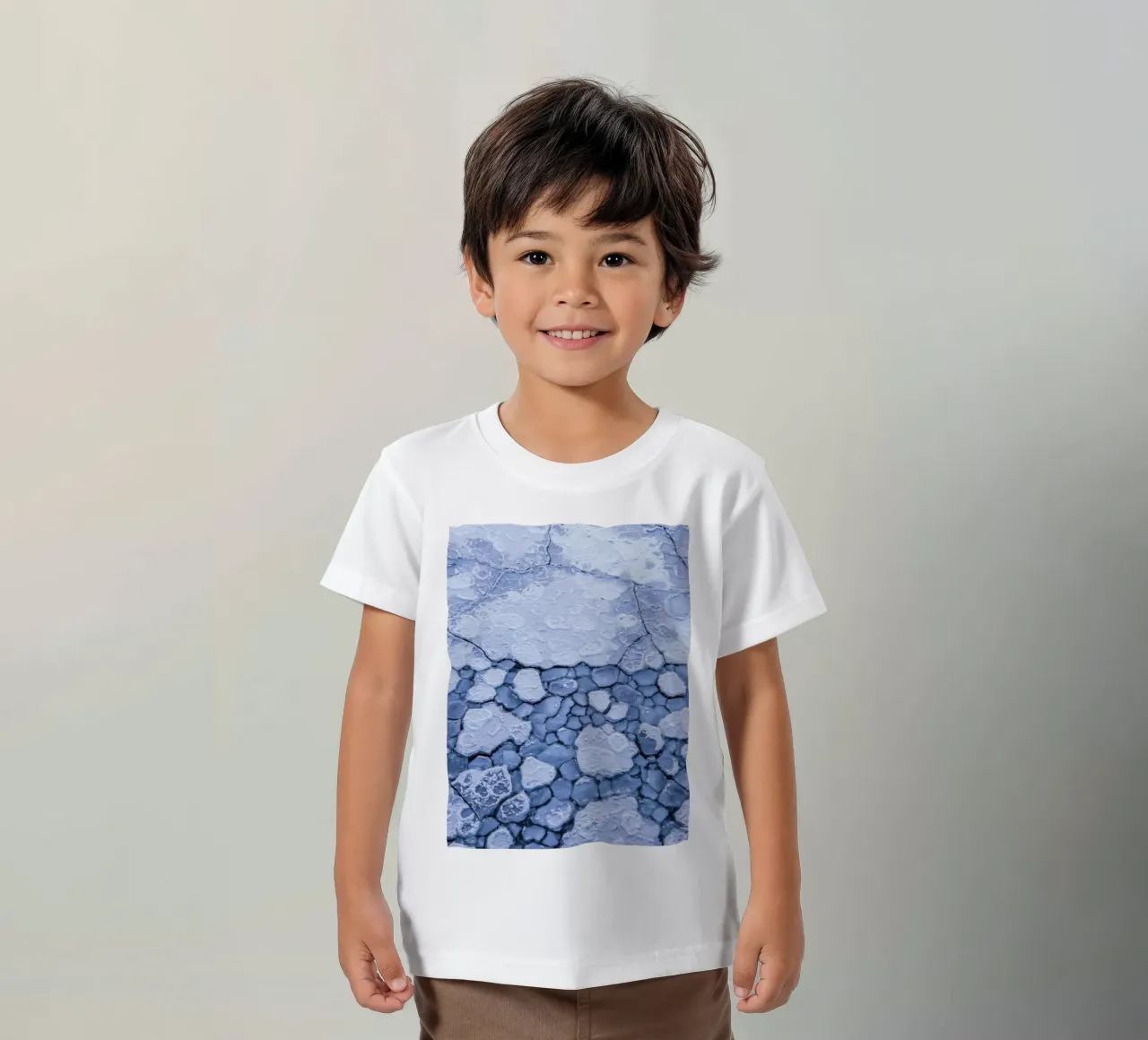 Mosaico di ghiaccio - Strutture geometriche invernali t-shirt bambini da Whole©