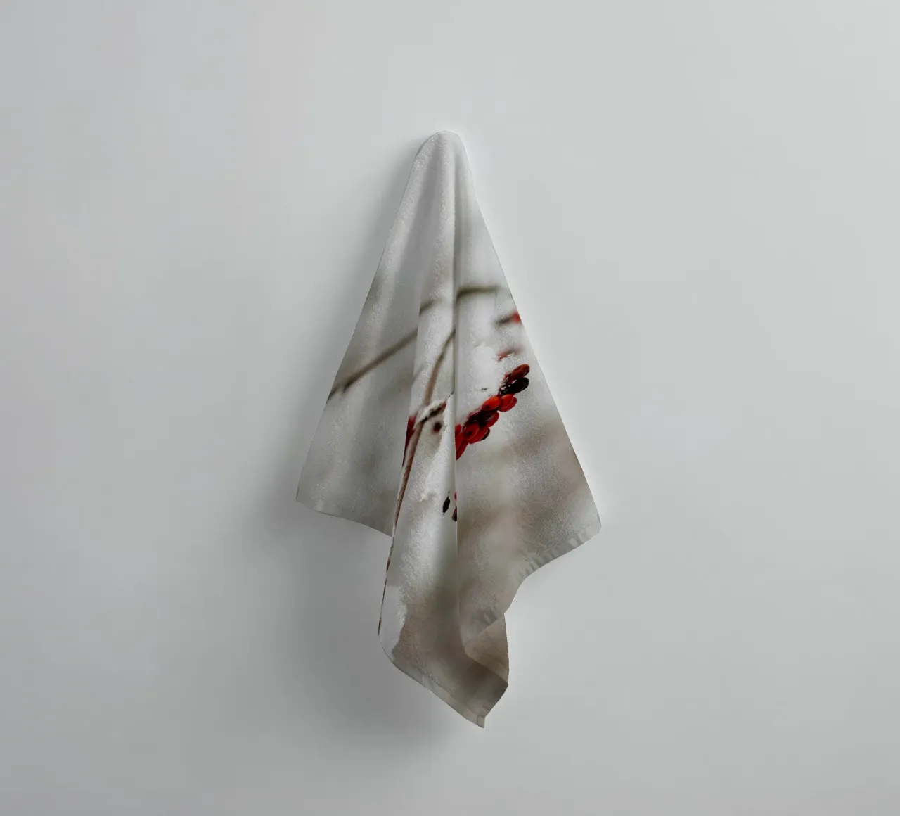 Bacche rosse nella neve asciugamano da bagno da Whole©