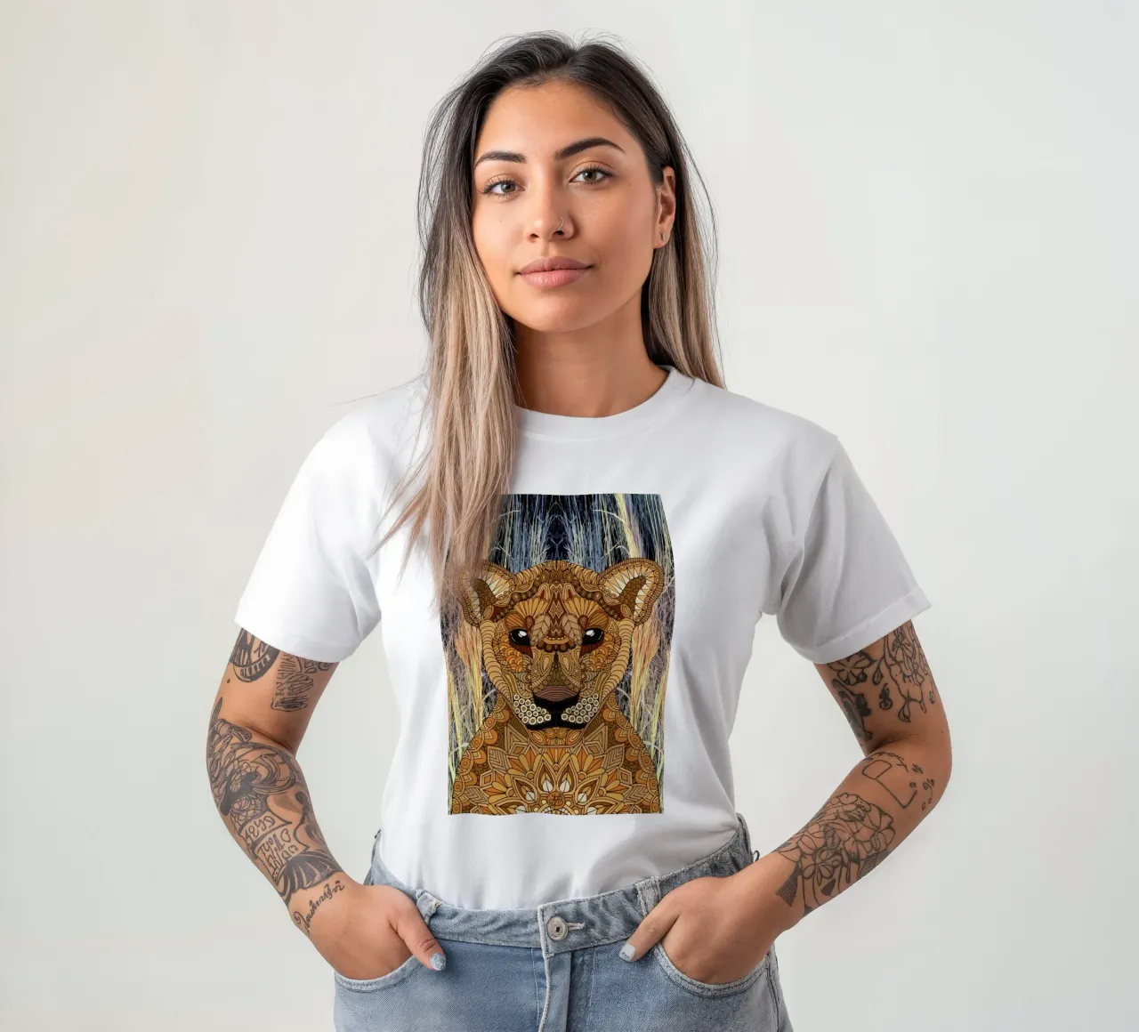 Lioness t-shirt da Angelika Parker