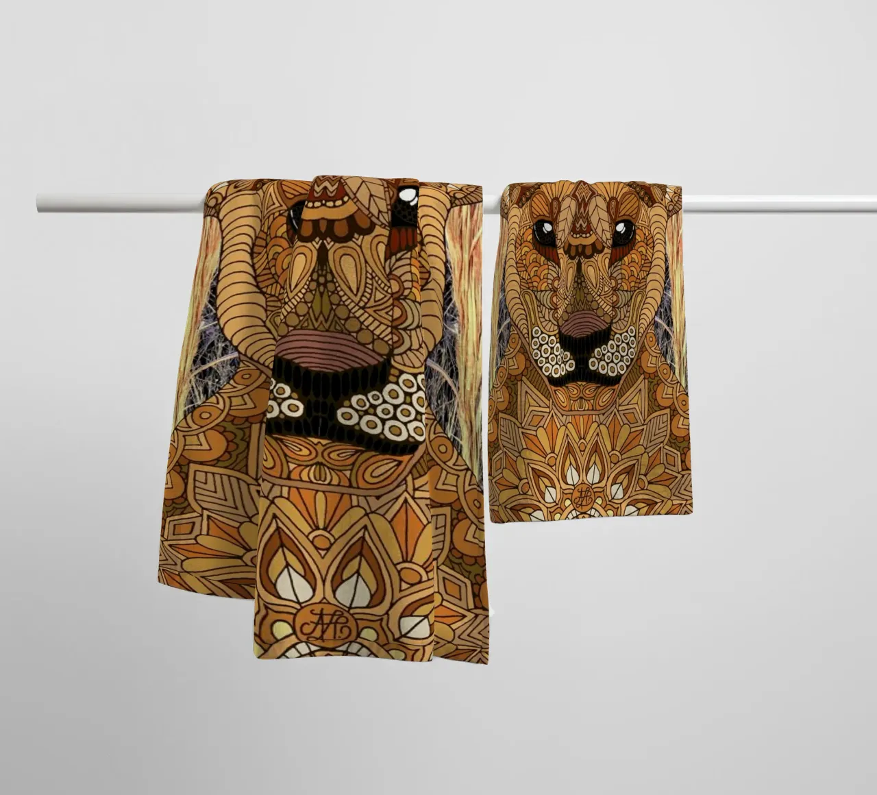Lioness asciugamano da bagno da Angelika Parker