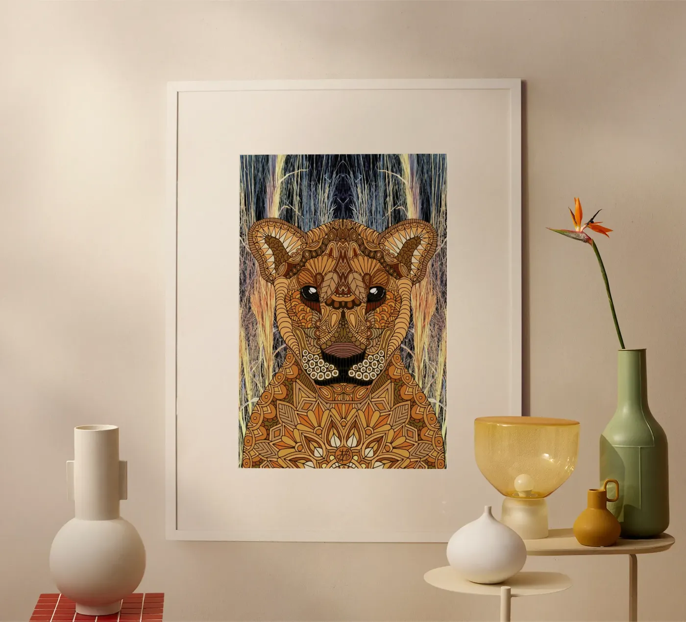 Lioness Poster von Angelika Parker