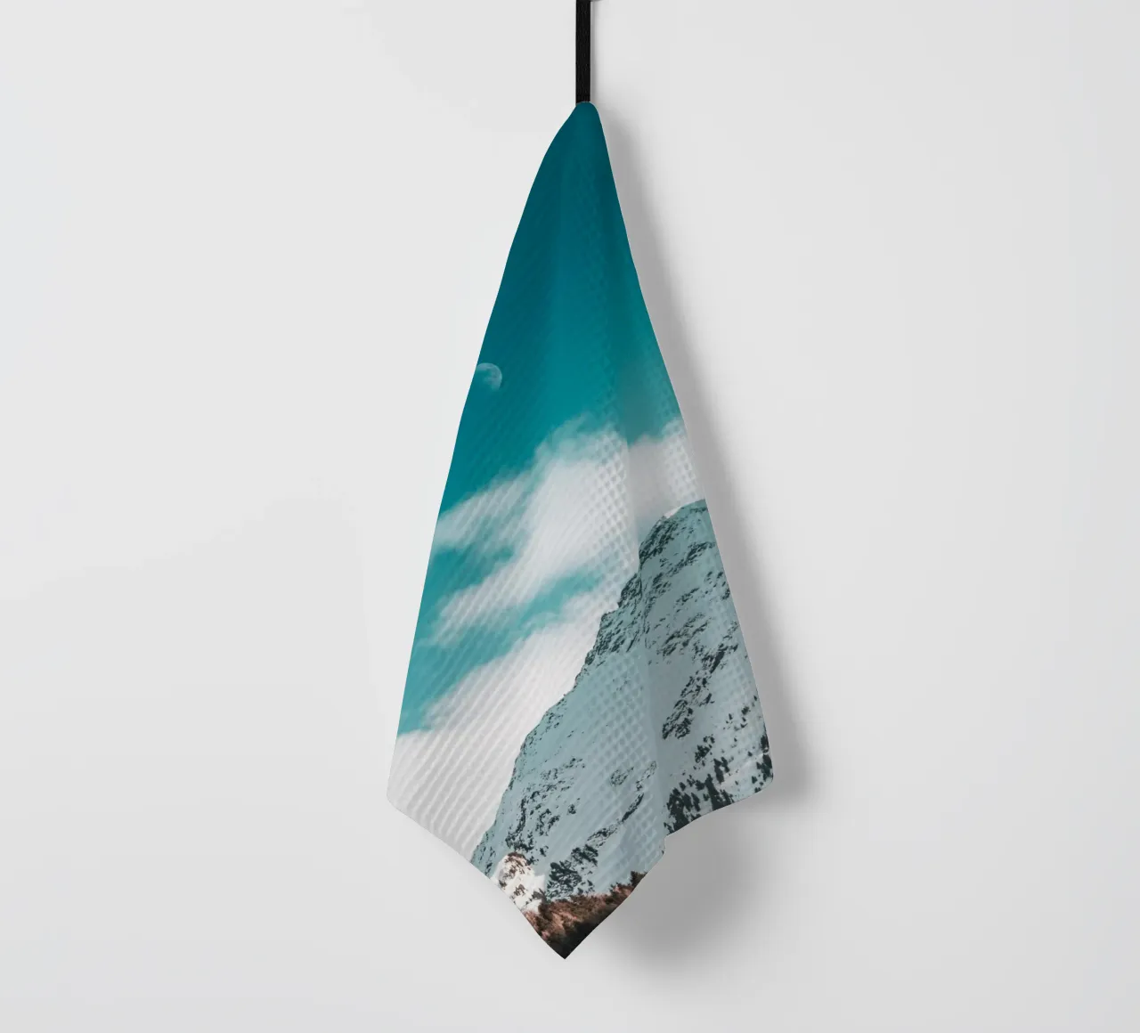 Sommet de montagne avec paysage lunaire torchon de Whole©