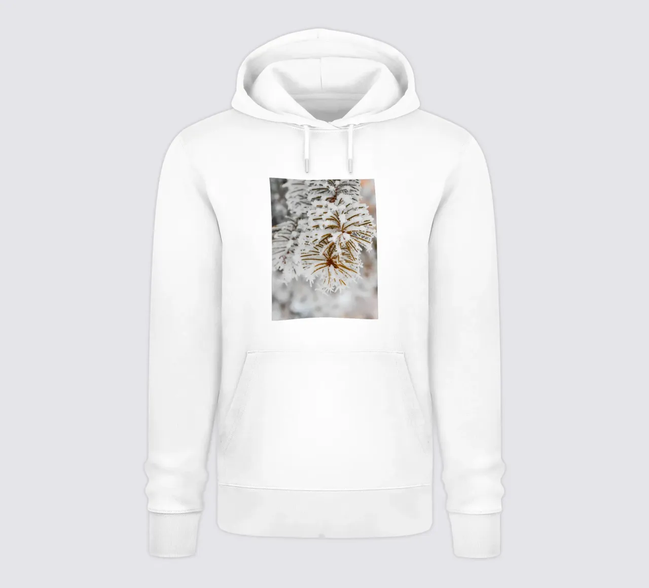 Design con rami di abete innevati felpa con cappuccio da Whole©