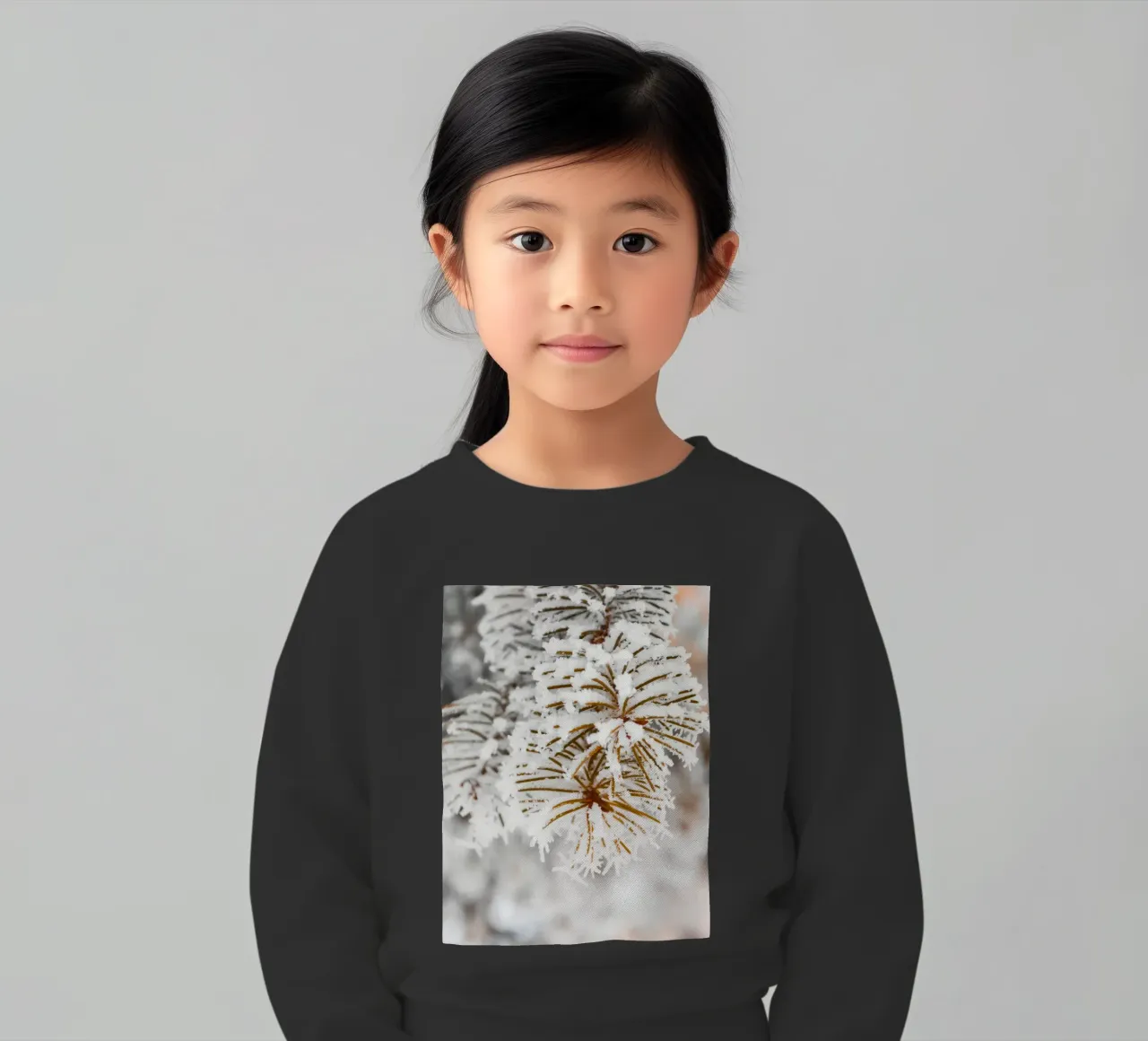 Design con rami di abete innevati felpa bambino da Whole©