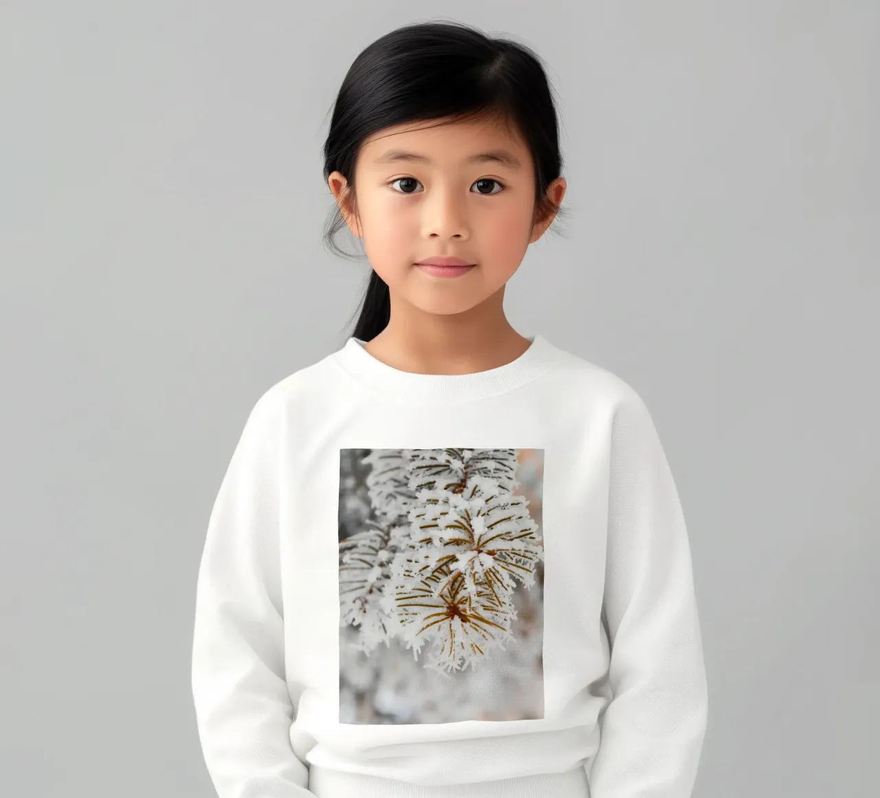 Design con rami di abete innevati felpa bambino da Whole©