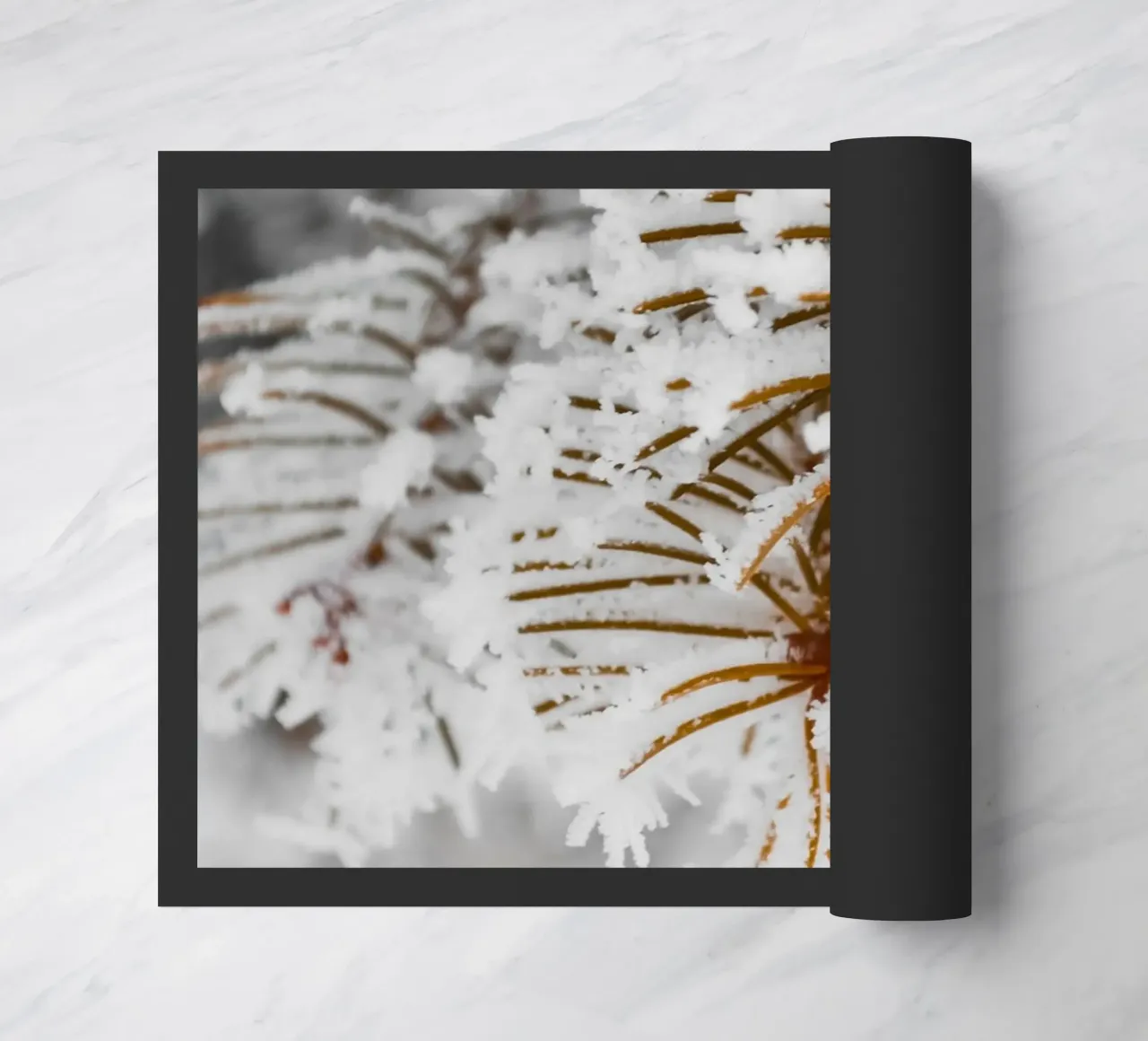 Design con rami di abete innevati zerbino da Whole©