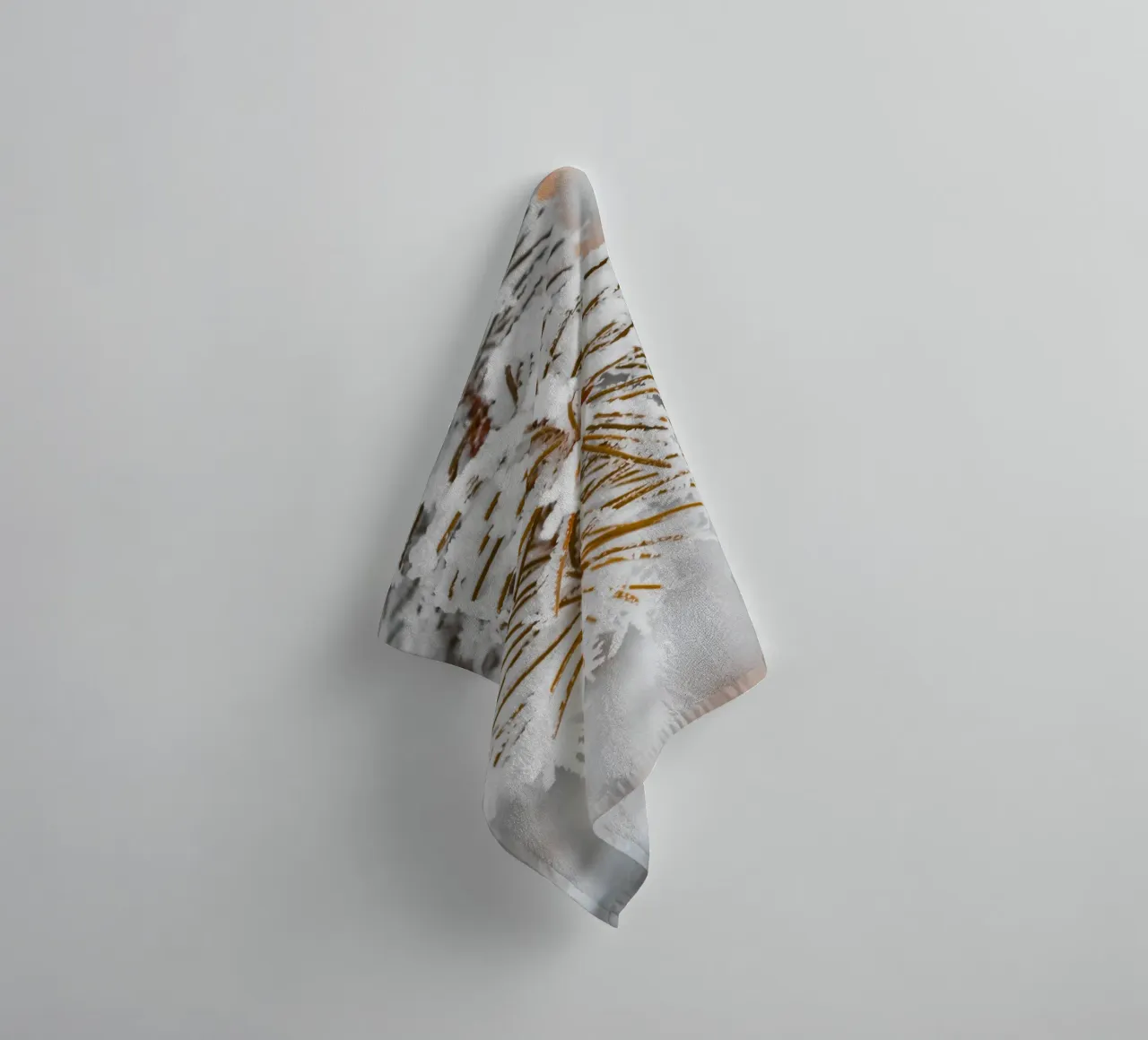 Design con rami di abete innevati asciugamano da bagno da Whole©