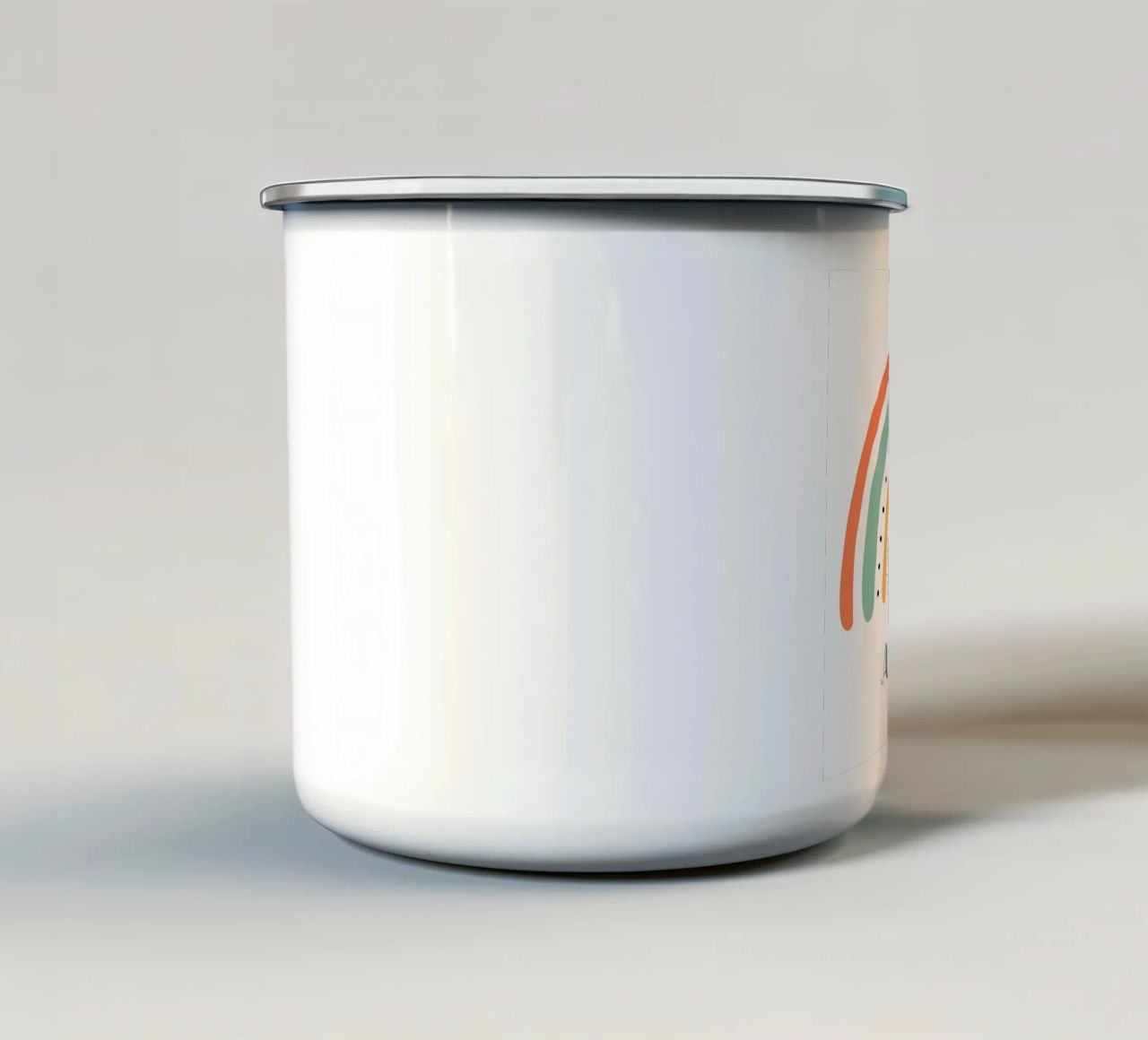 Namensbild mit Regenbogen tazza in smalto da BAINAI KIDS