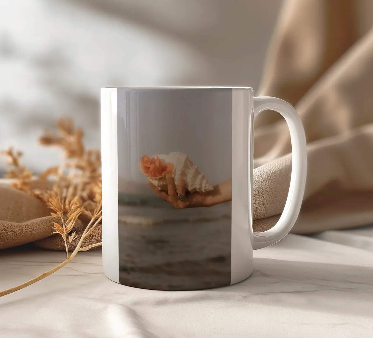 Shell in Bloom tazza in ceramica da dharmanadia
