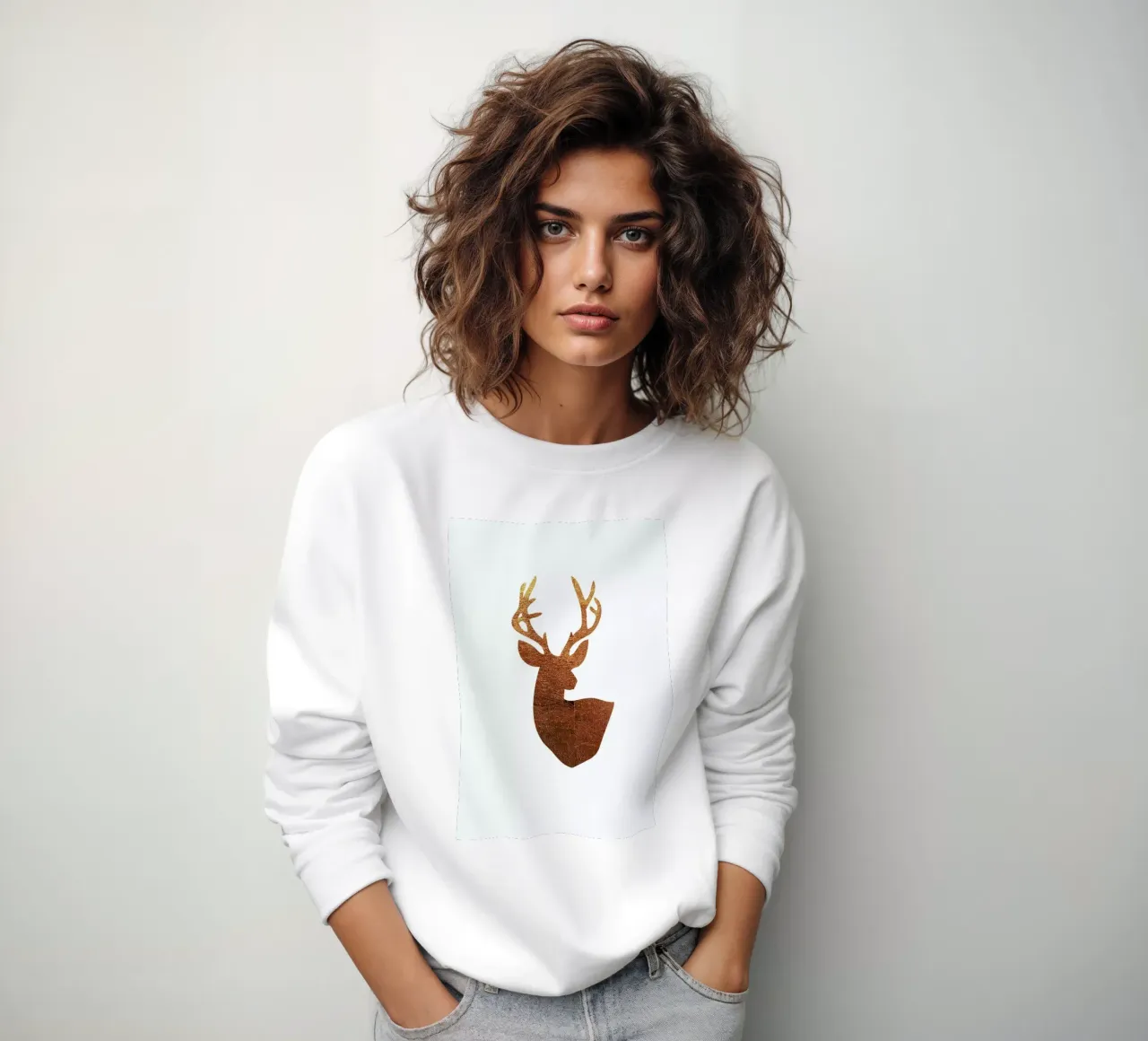 Hirsch Kupfer felpa da XOXO Arte