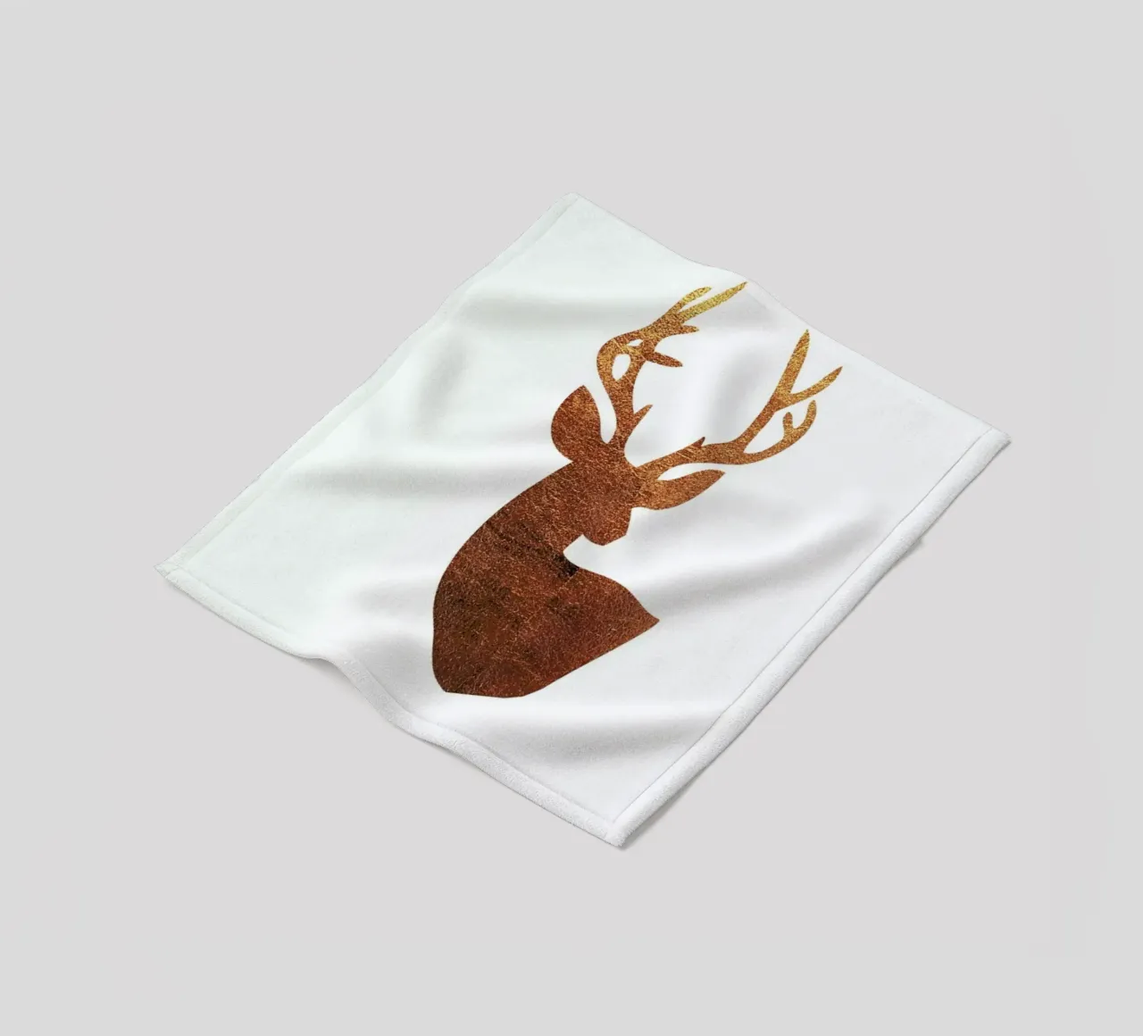 Hirsch Kupfer coperta in pile da XOXO Arte