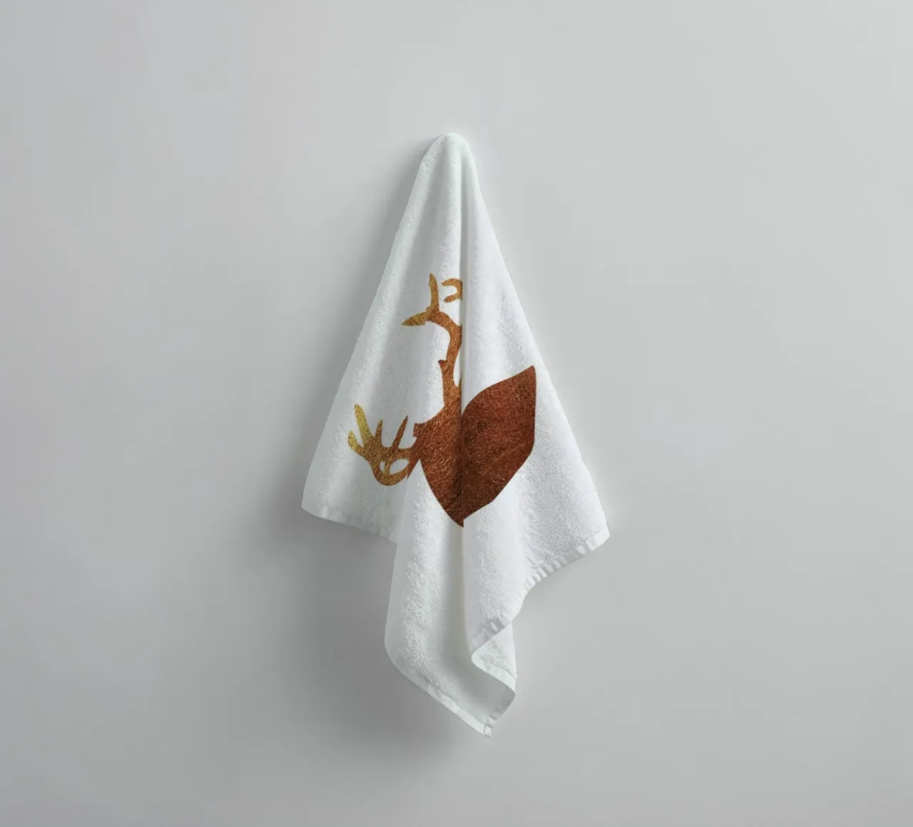 Hirsch Kupfer asciugamano da bagno da XOXO Arte