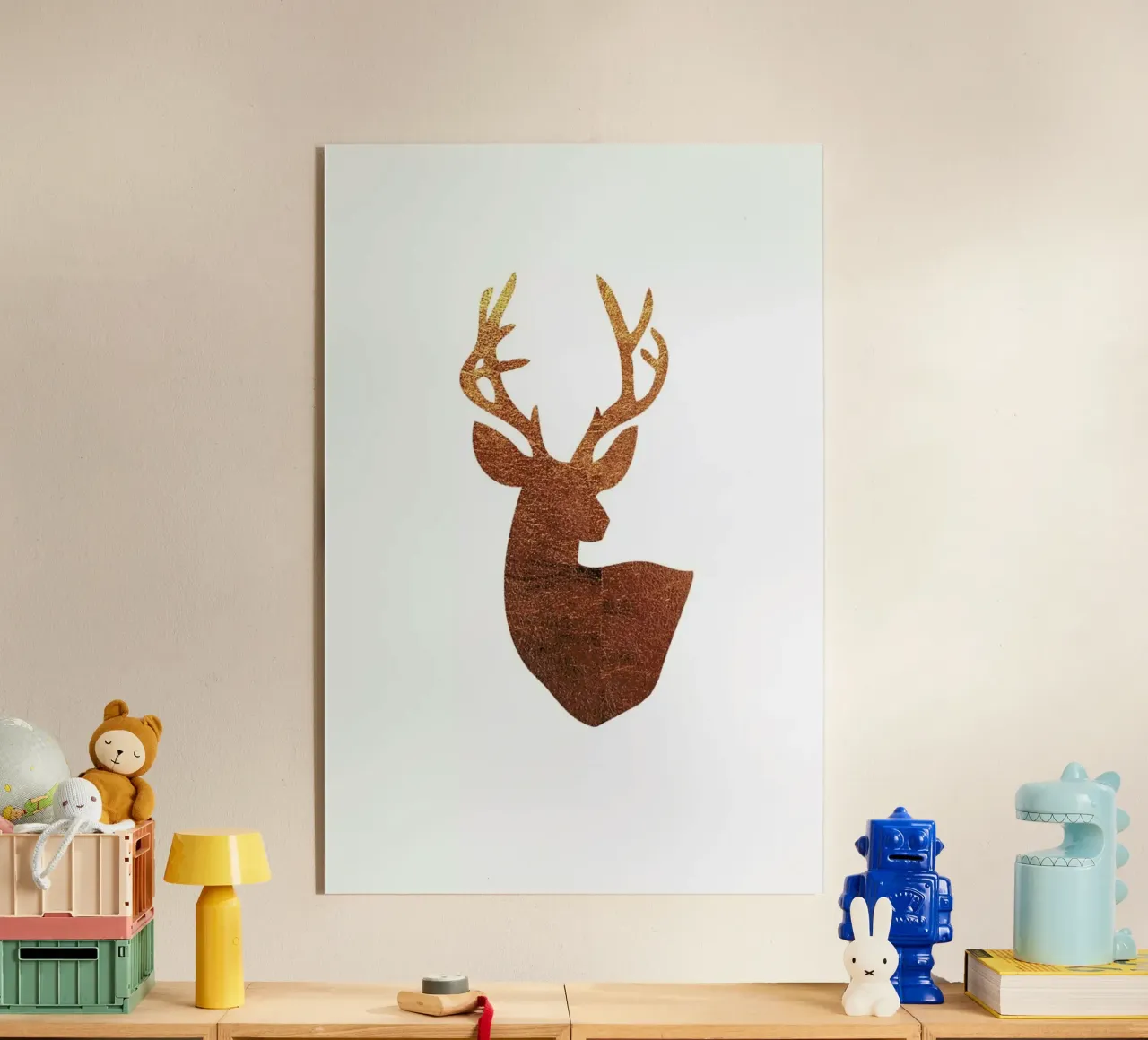 Hirsch Kupfer plexiglass da XOXO Arte