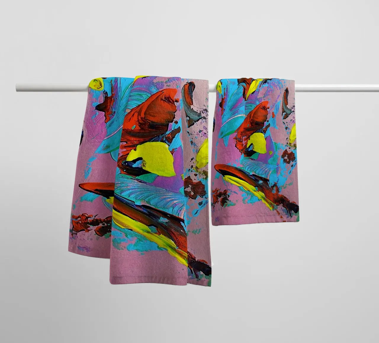 IDEAL GIFT 77 towel by Thierry Vobmann Abstract painting