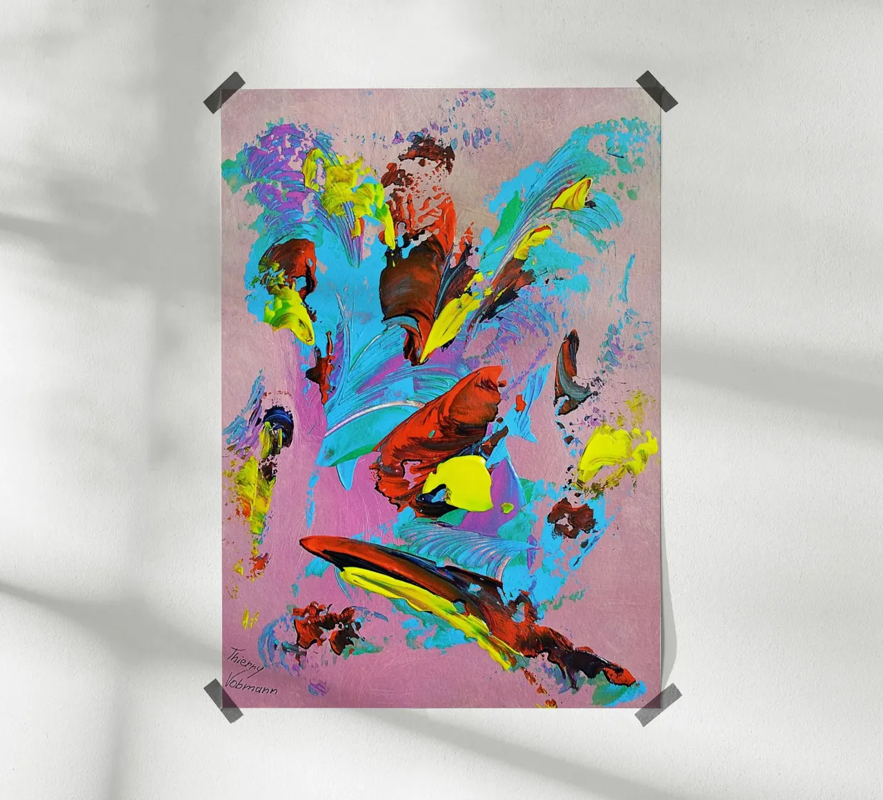 IDEAL GIFT 77 poster da Thierry Vobmann Abstract painting