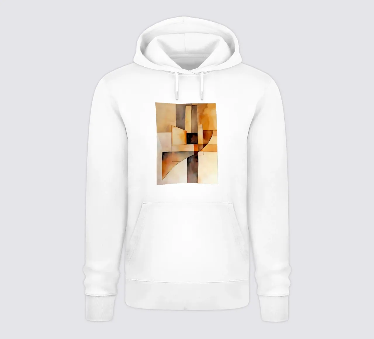 Abstract brown felpa con cappuccio da Imagine