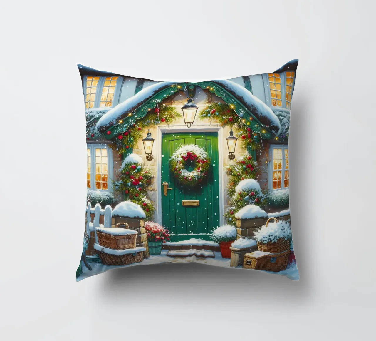 A CASA PER NATALE cuscino da ARTOMATIC
