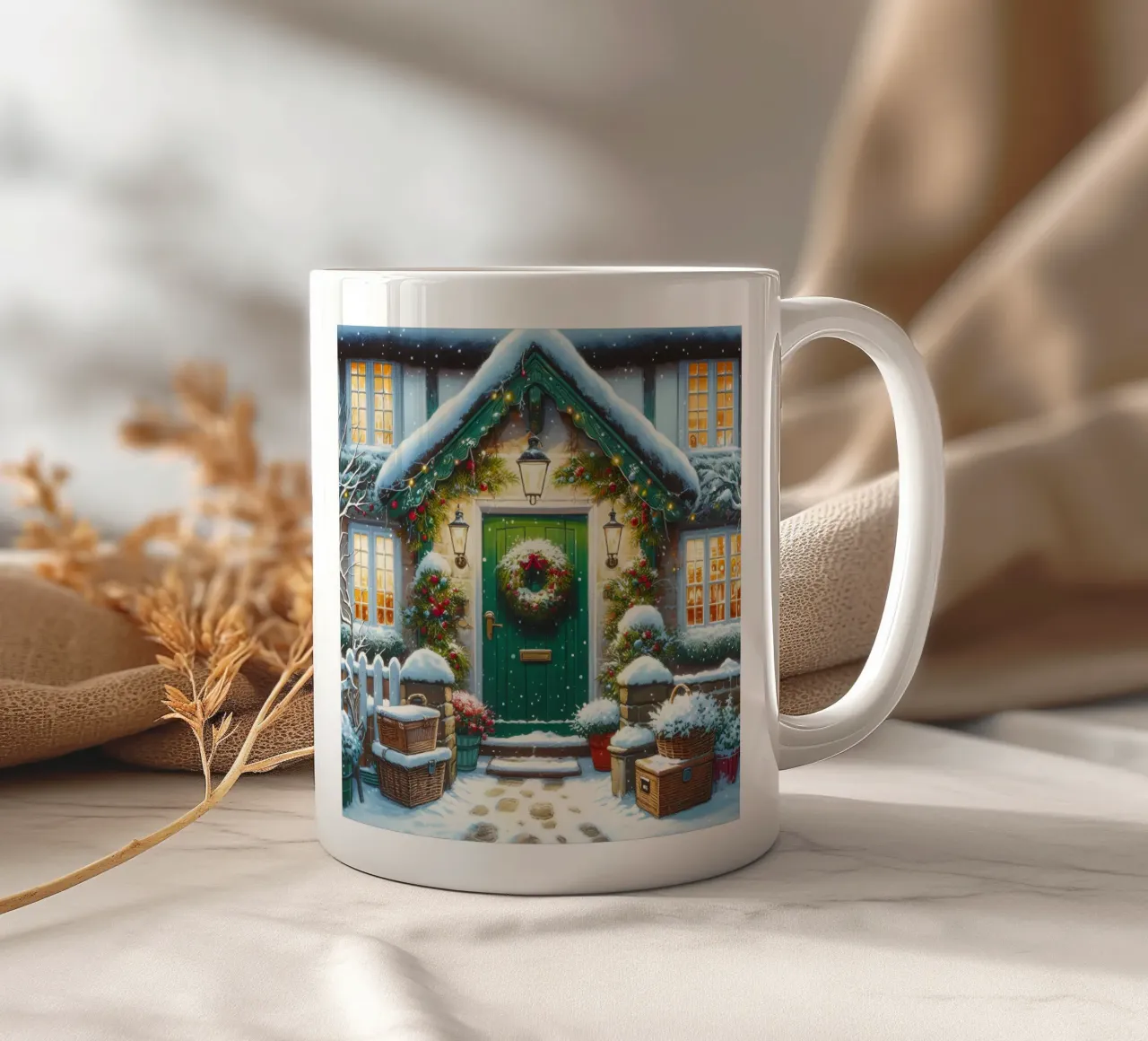 A CASA PER NATALE tazza in ceramica da ARTOMATIC