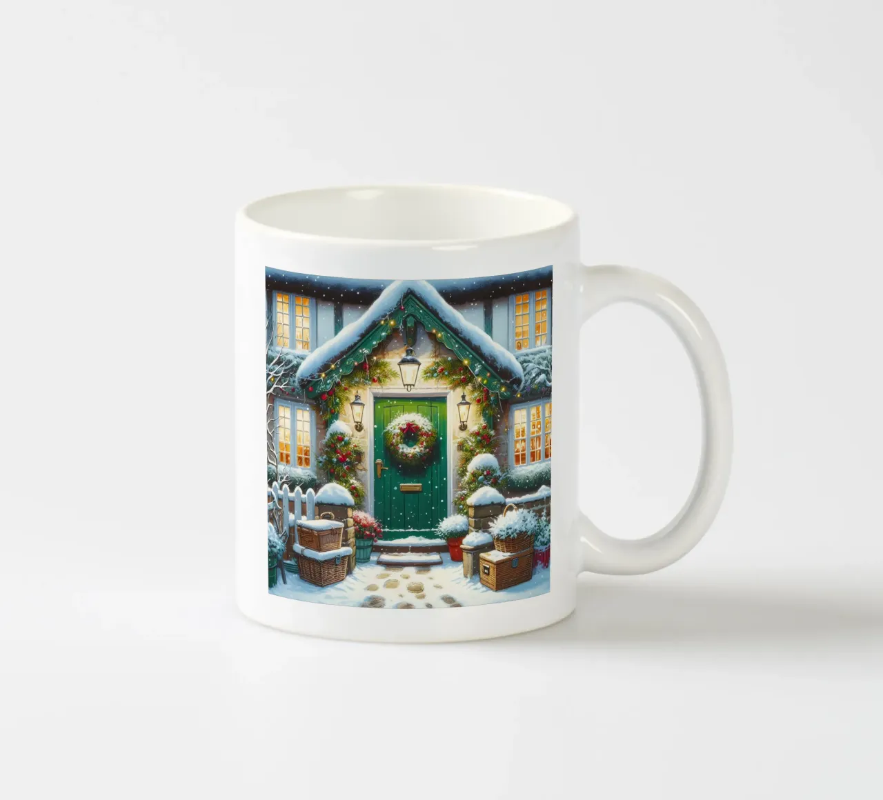 A CASA PER NATALE tazza in ceramica da ARTOMATIC
