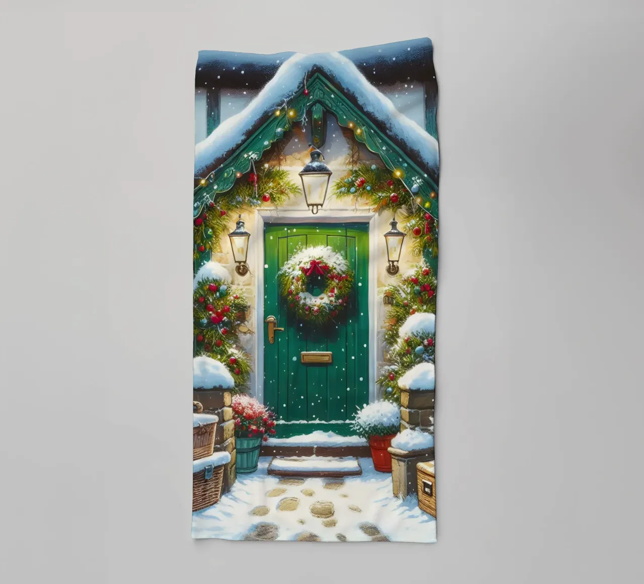A CASA PER NATALE asciugamano da bagno da ARTOMATIC