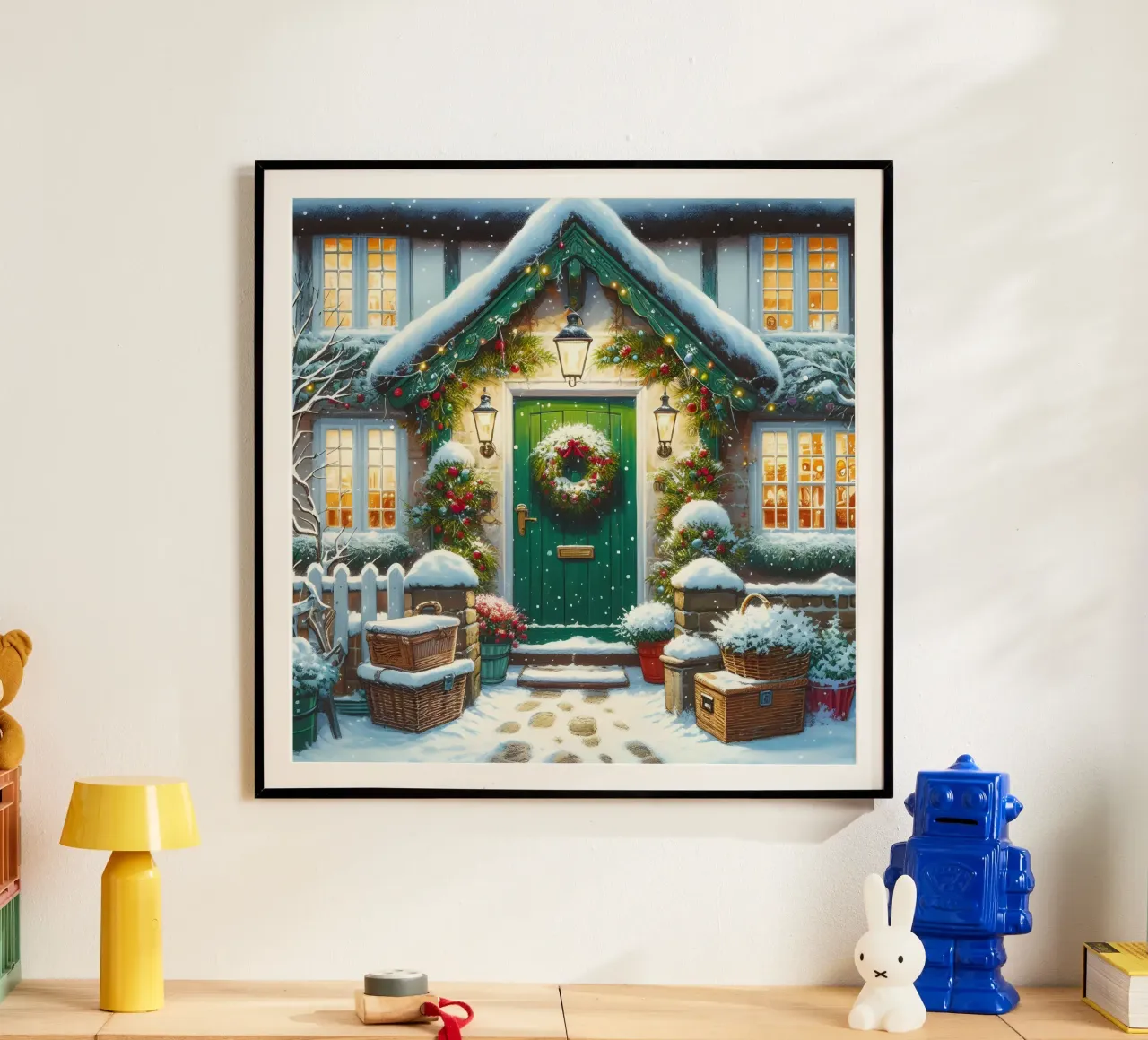 A CASA PER NATALE carta hahnemühle da ARTOMATIC