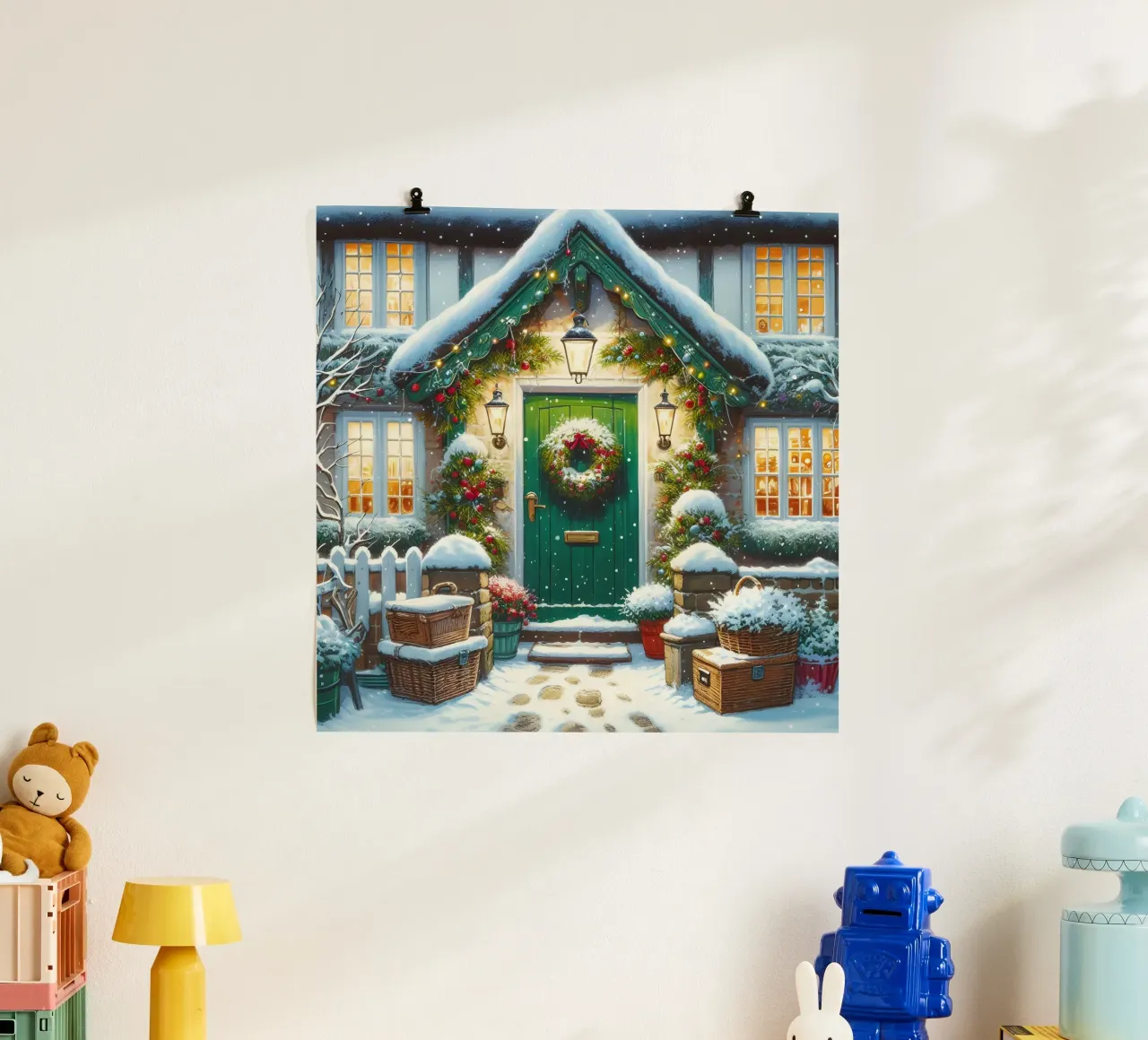 A CASA PER NATALE carta hahnemühle da ARTOMATIC