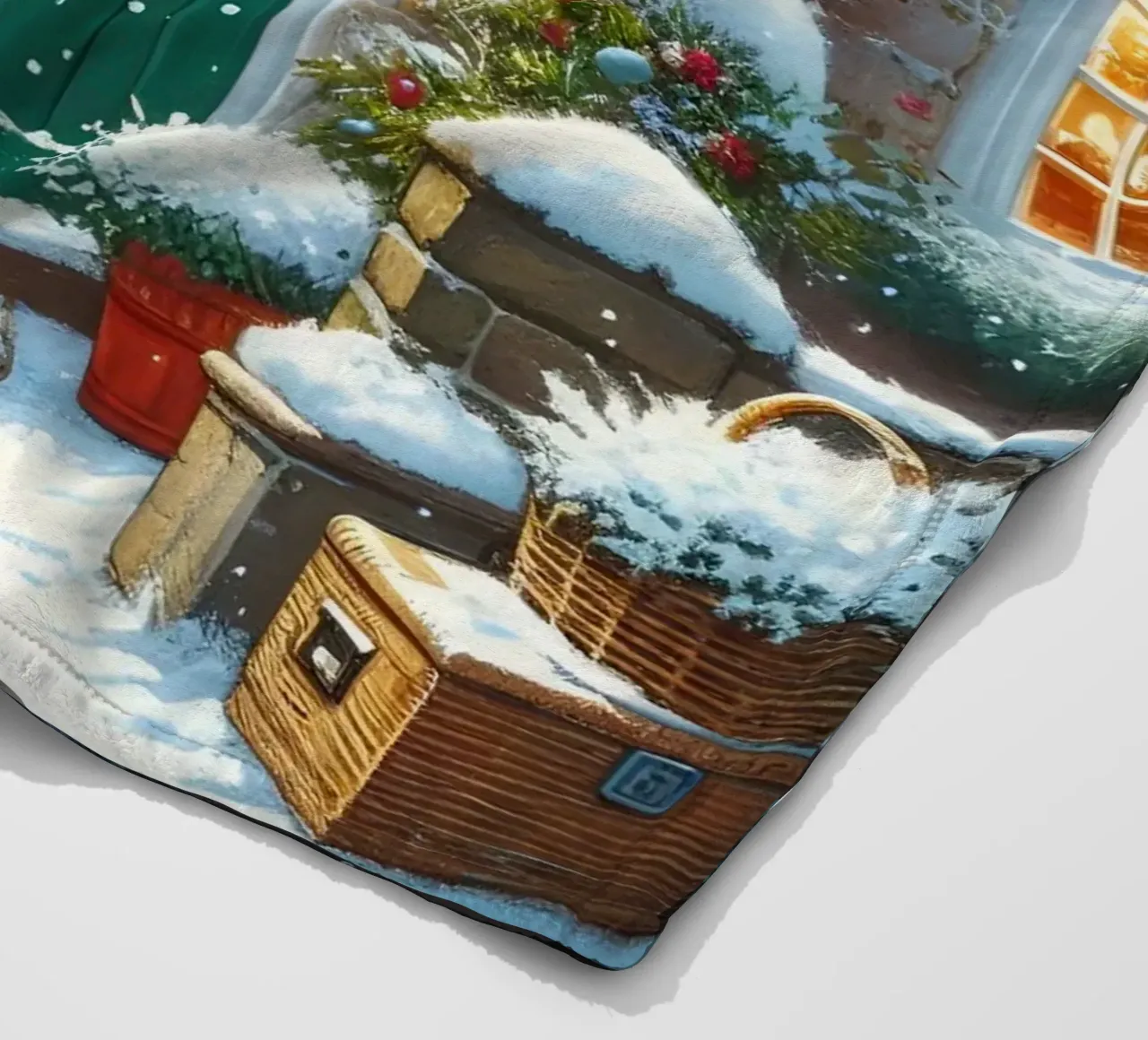 A CASA PER NATALE coperta in pile da ARTOMATIC