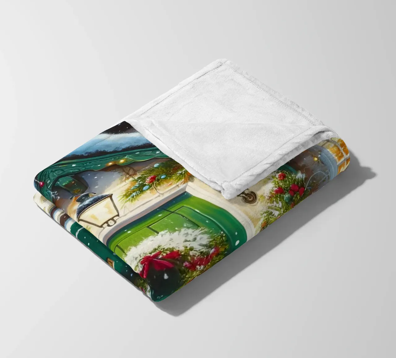 A CASA PER NATALE coperta in pile da ARTOMATIC