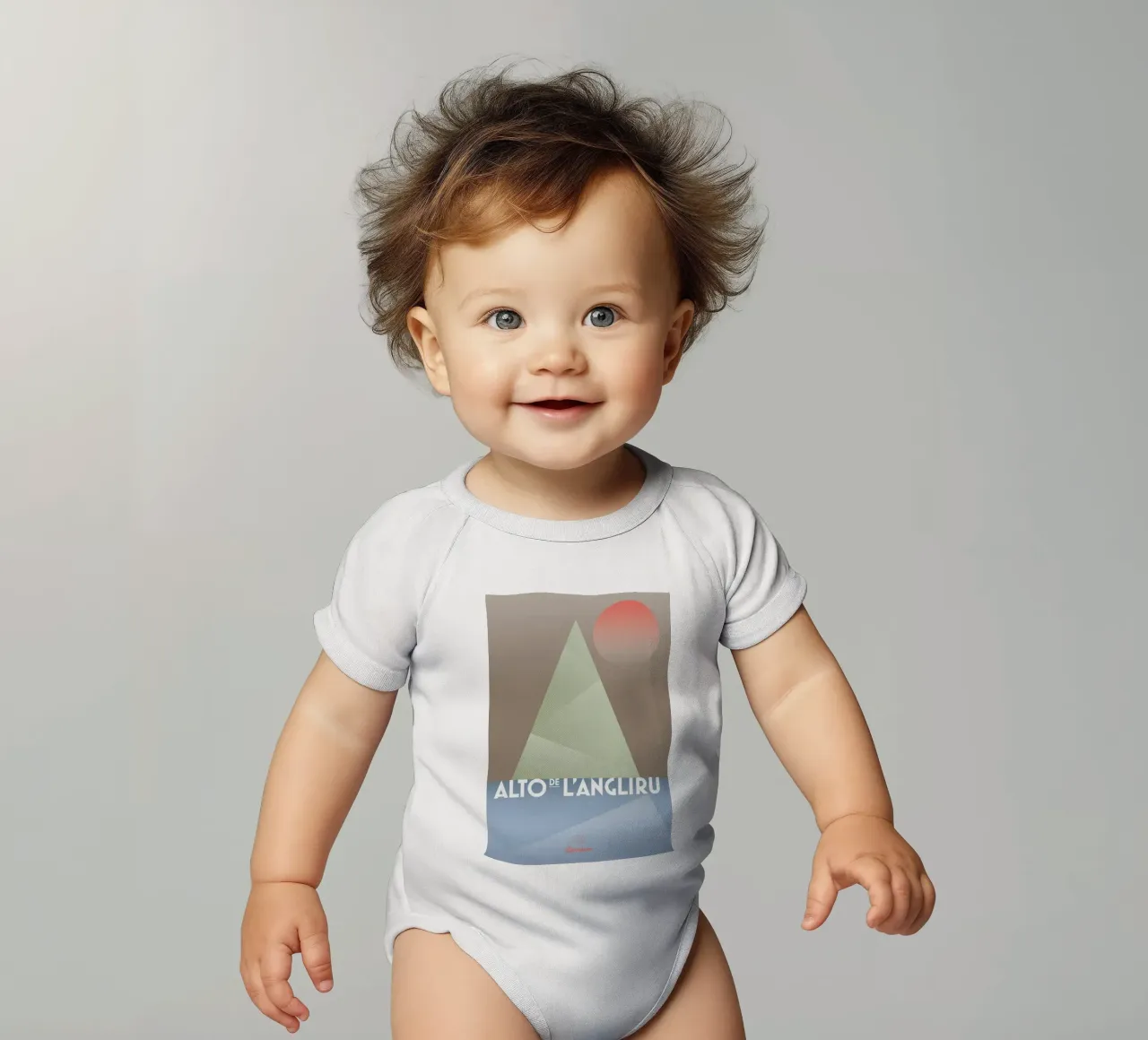 Alto de L'Angliru II body neonato maniche corte da Benjamin Andresen
