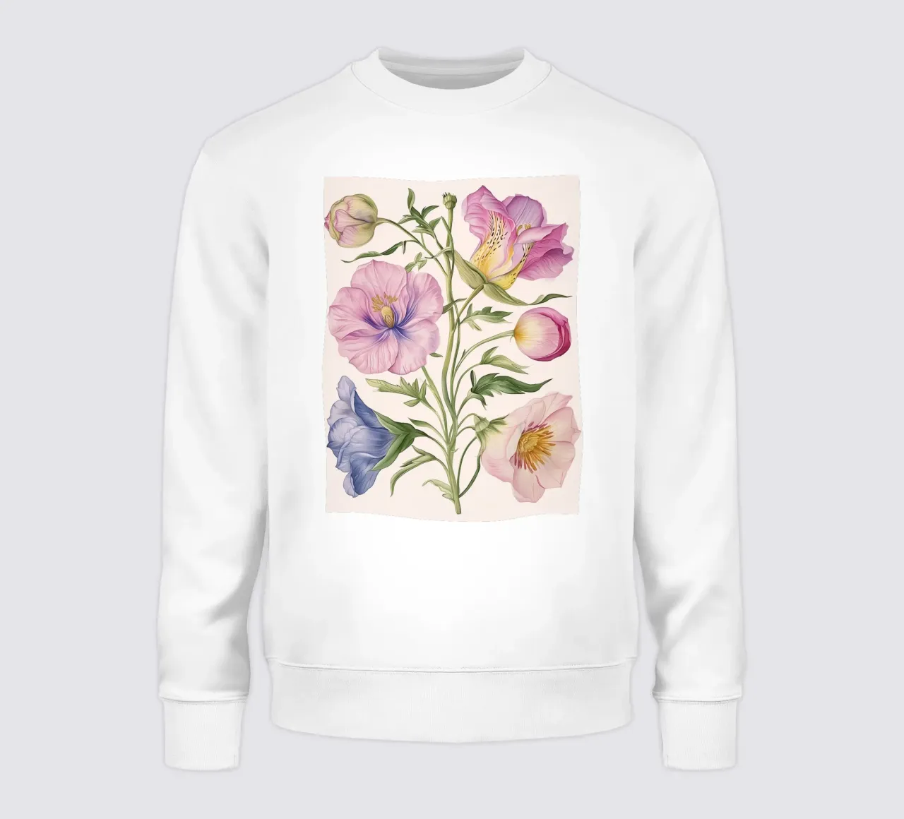 Vintage Botanical Spring Flower Retro Floral Cottagecore felpa da Gentle Echoes Art