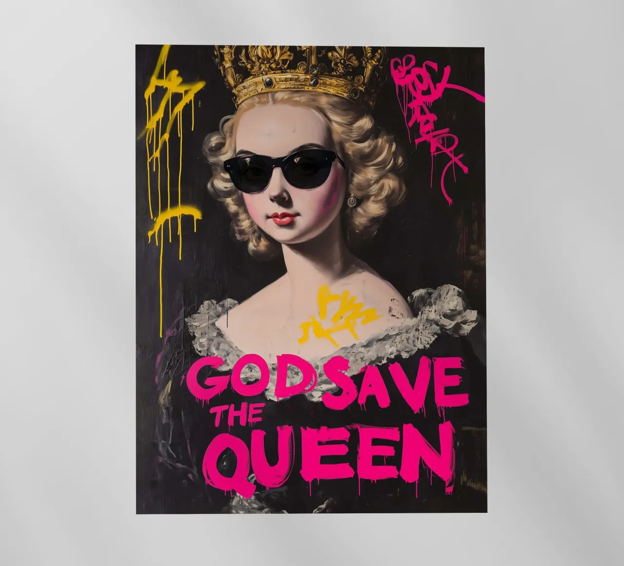 God Save the Queen pellicola backlit da Dikhotomy