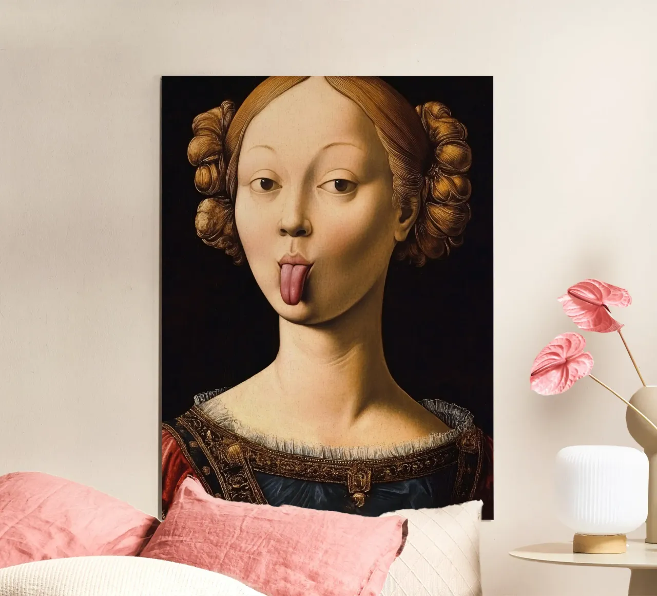 Insolent Lady poster con telaio in plastica da Dikhotomy