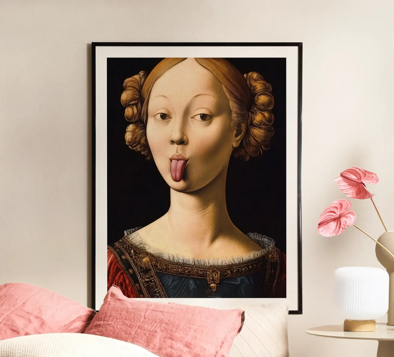 Insolent Lady poster con telaio in plastica da Dikhotomy