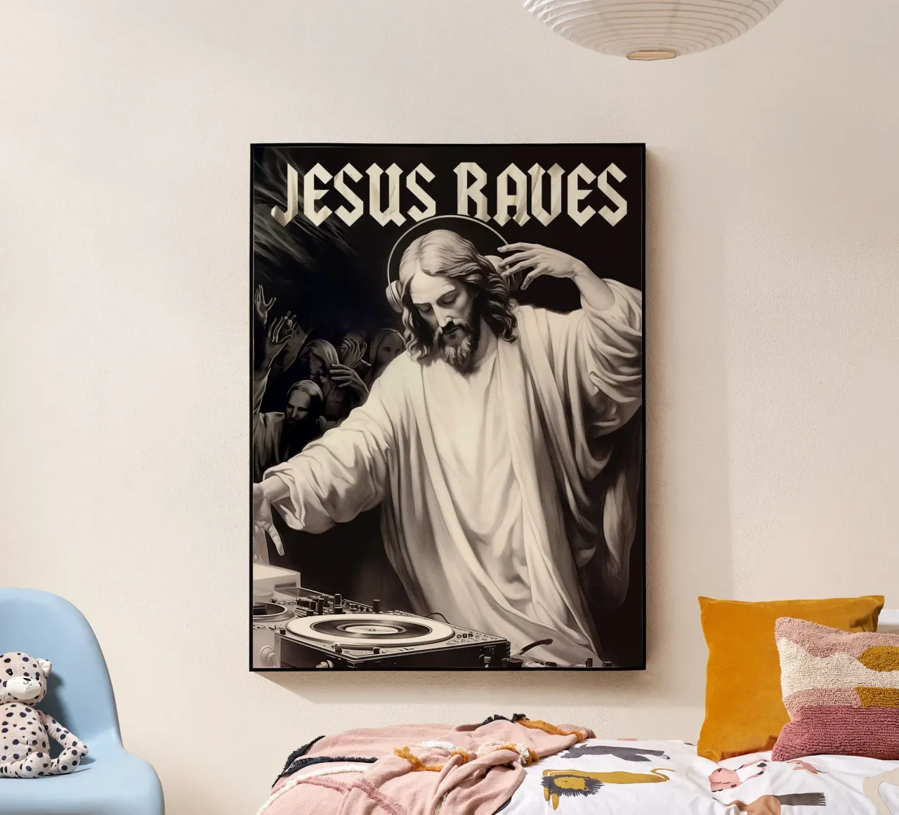 Jesus raves plexiglass da Dikhotomy