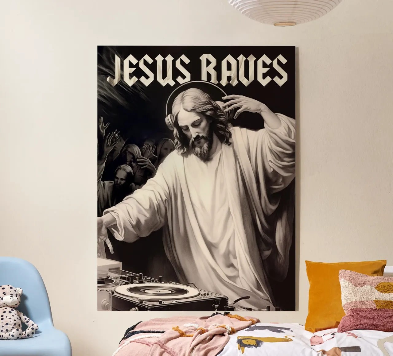 Jesus raves plexiglass da Dikhotomy