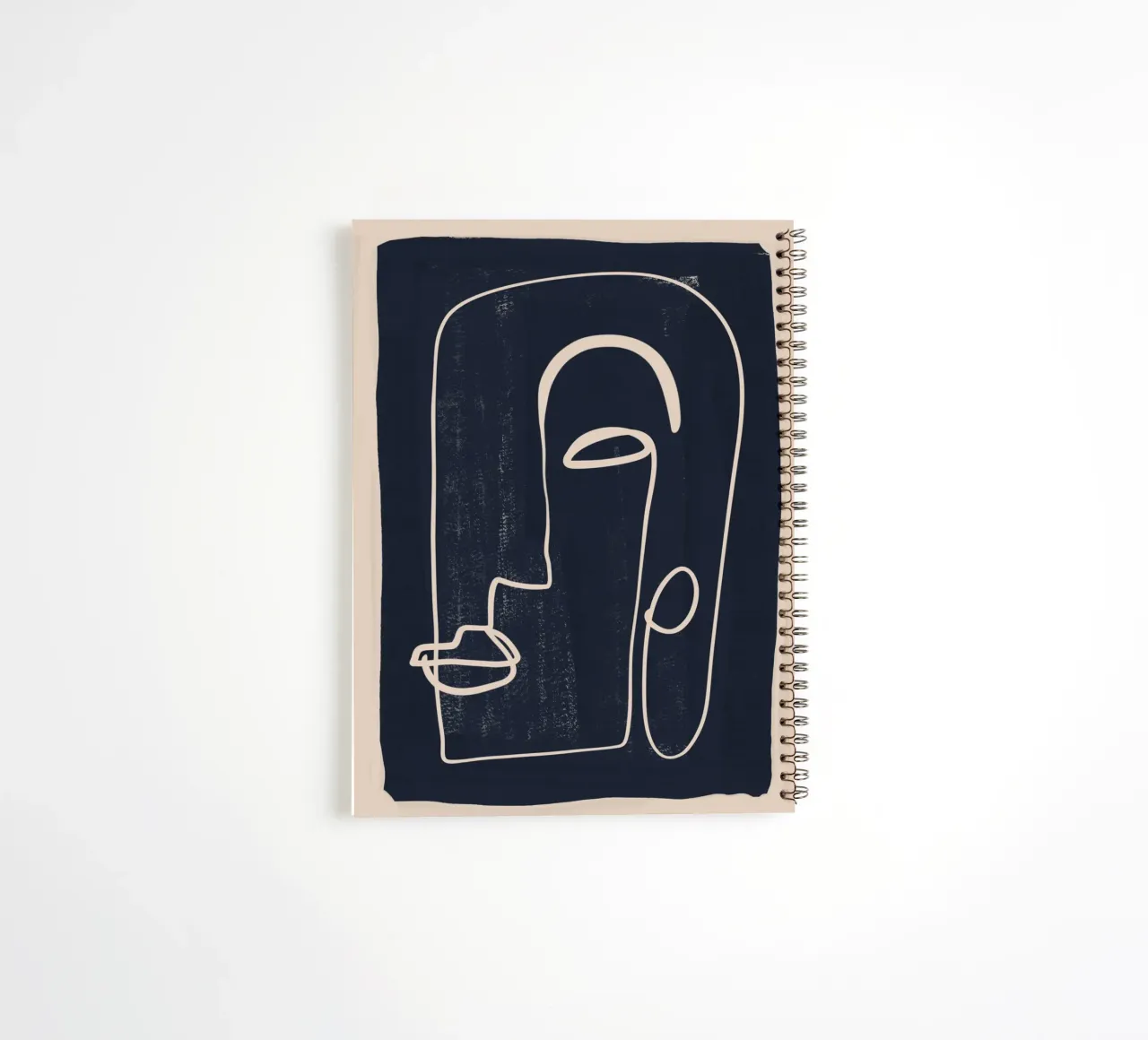 Abstract Face 22 spiral notebook by ThingDesign
