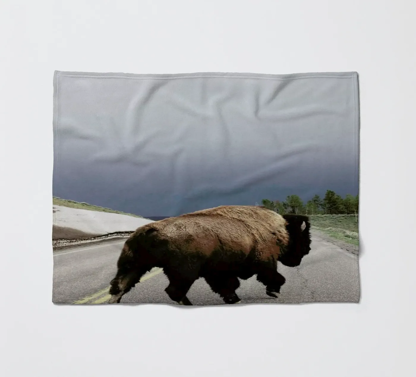 Street Walker Fleecedecke von Kevin Russ