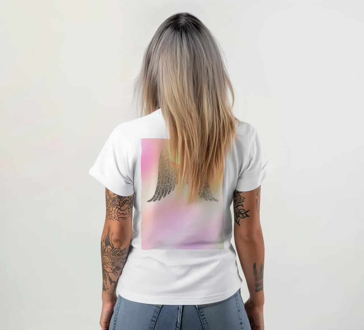 Ali d'oro Arcobaleno t-shirt da Monika Strigel
