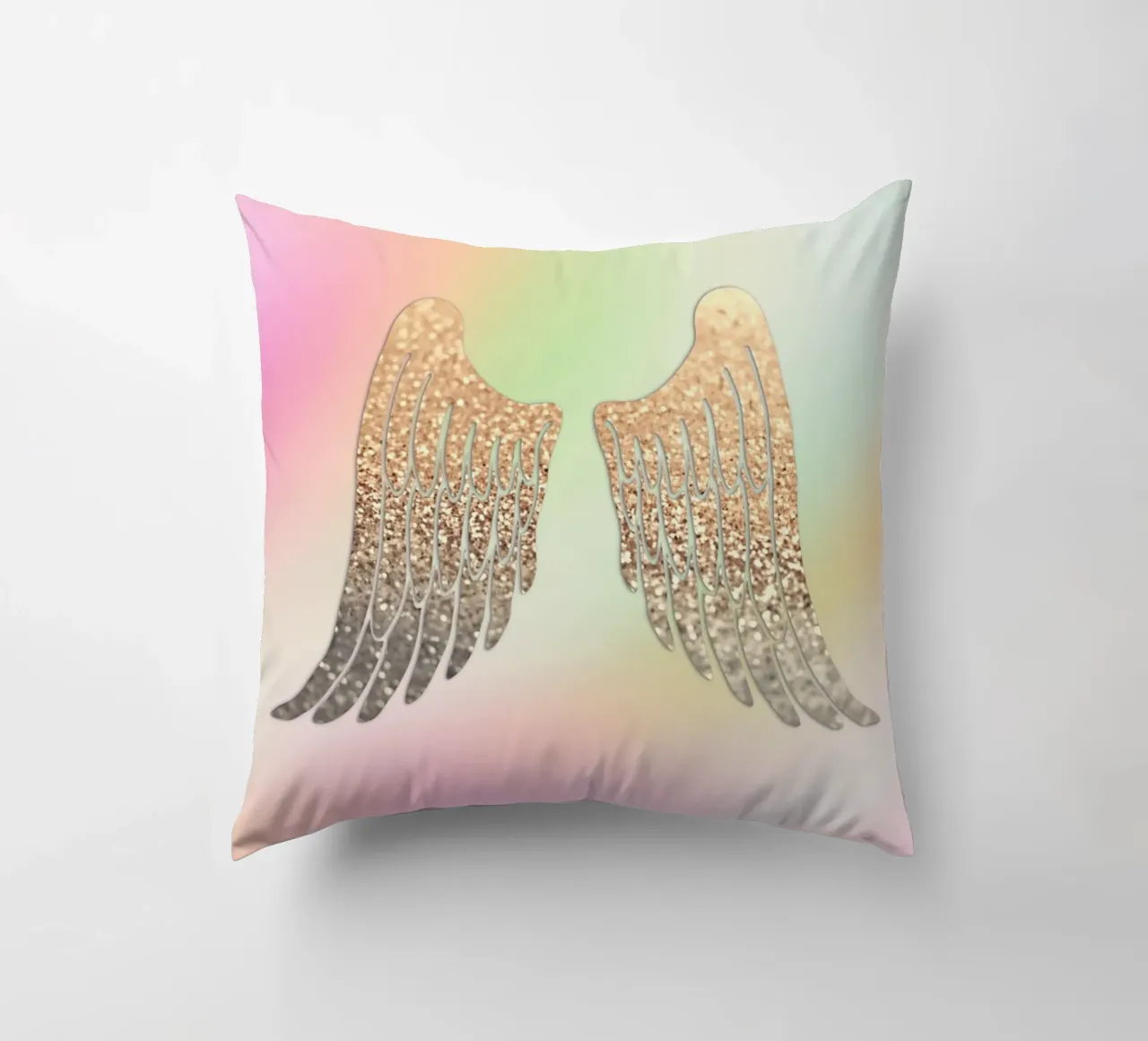 Ali d'oro Arcobaleno cuscino da Monika Strigel