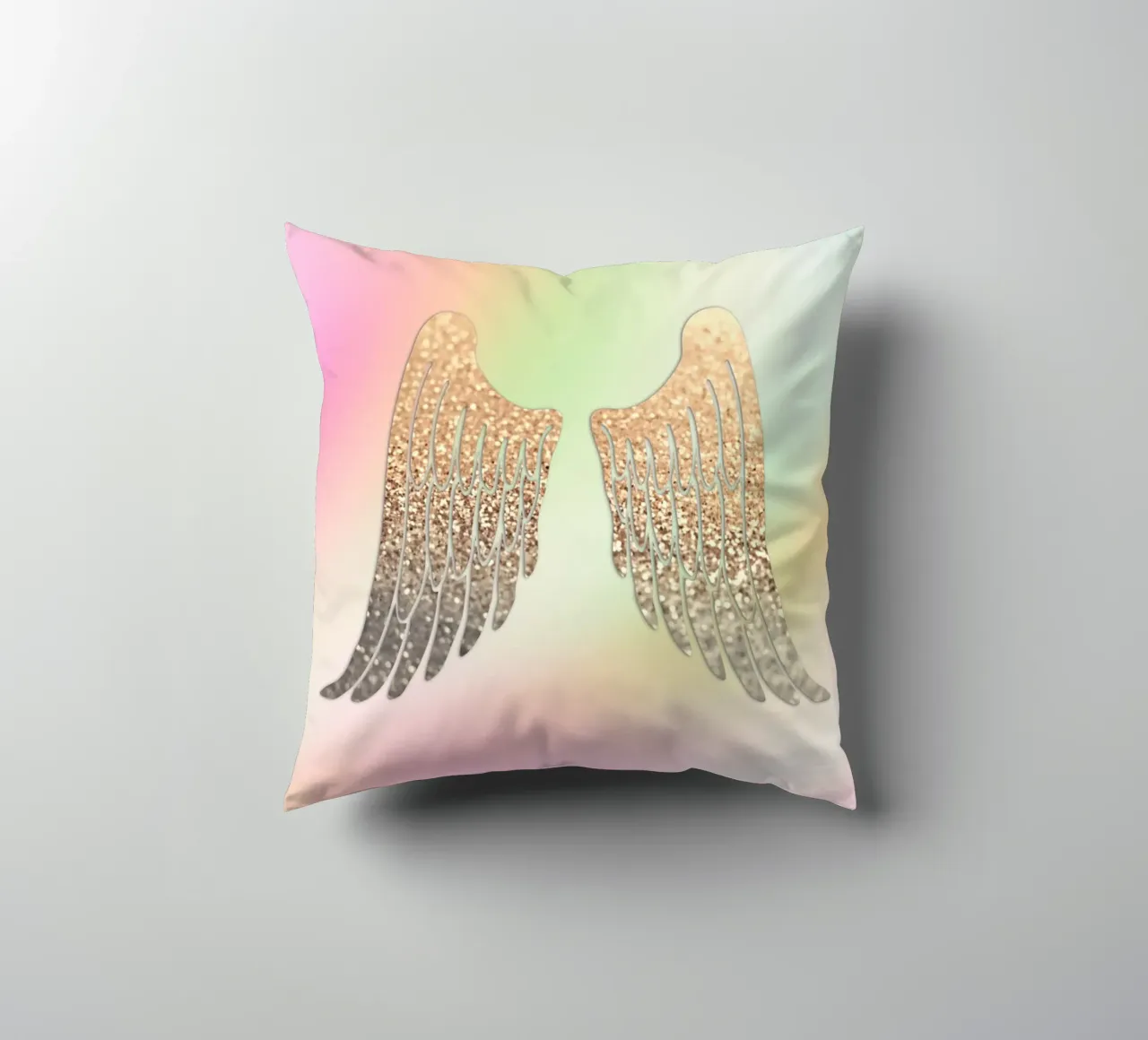 Ali d'oro Arcobaleno cuscino da Monika Strigel