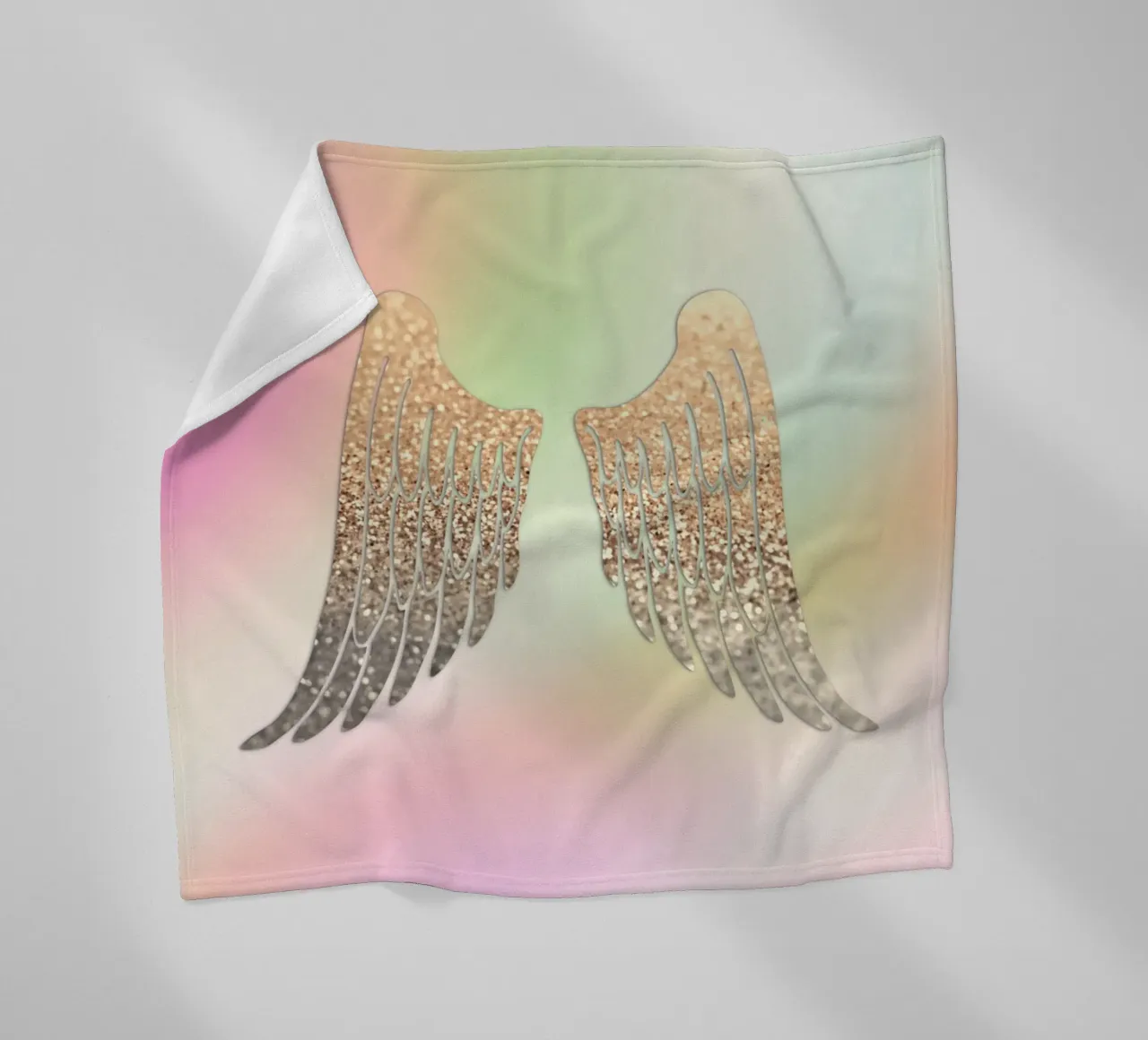 Ali d'oro Arcobaleno coperta in pile da Monika Strigel