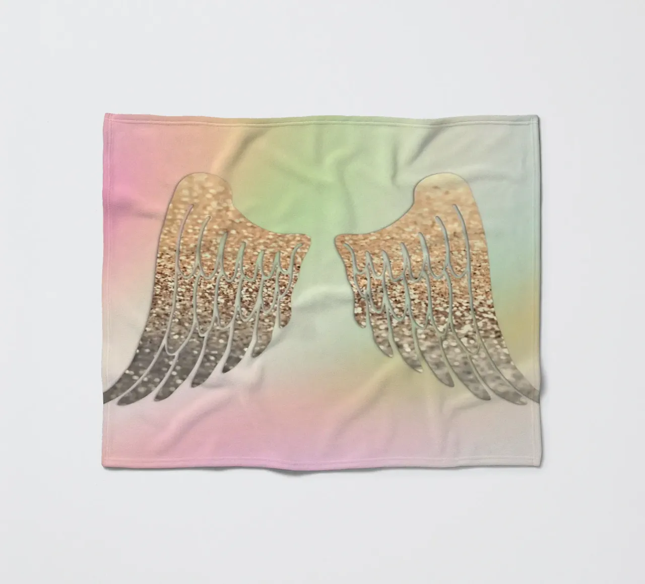 Ali d'oro Arcobaleno coperta in pile da Monika Strigel