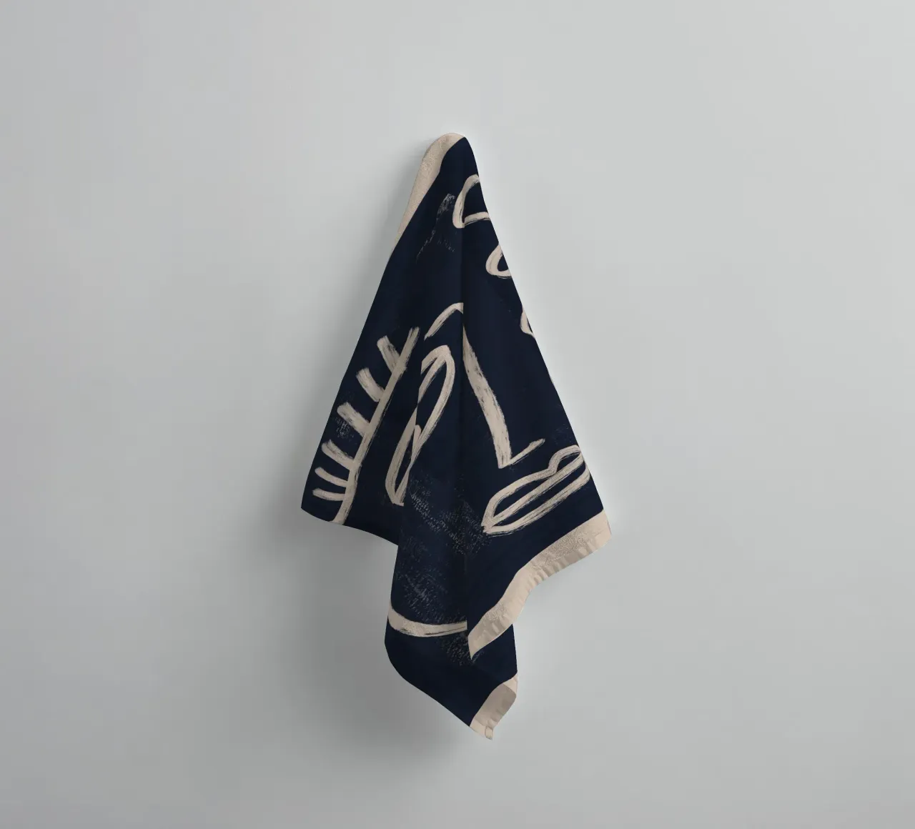 Abstraktes Gesicht 23 Handtuch von ThingDesign