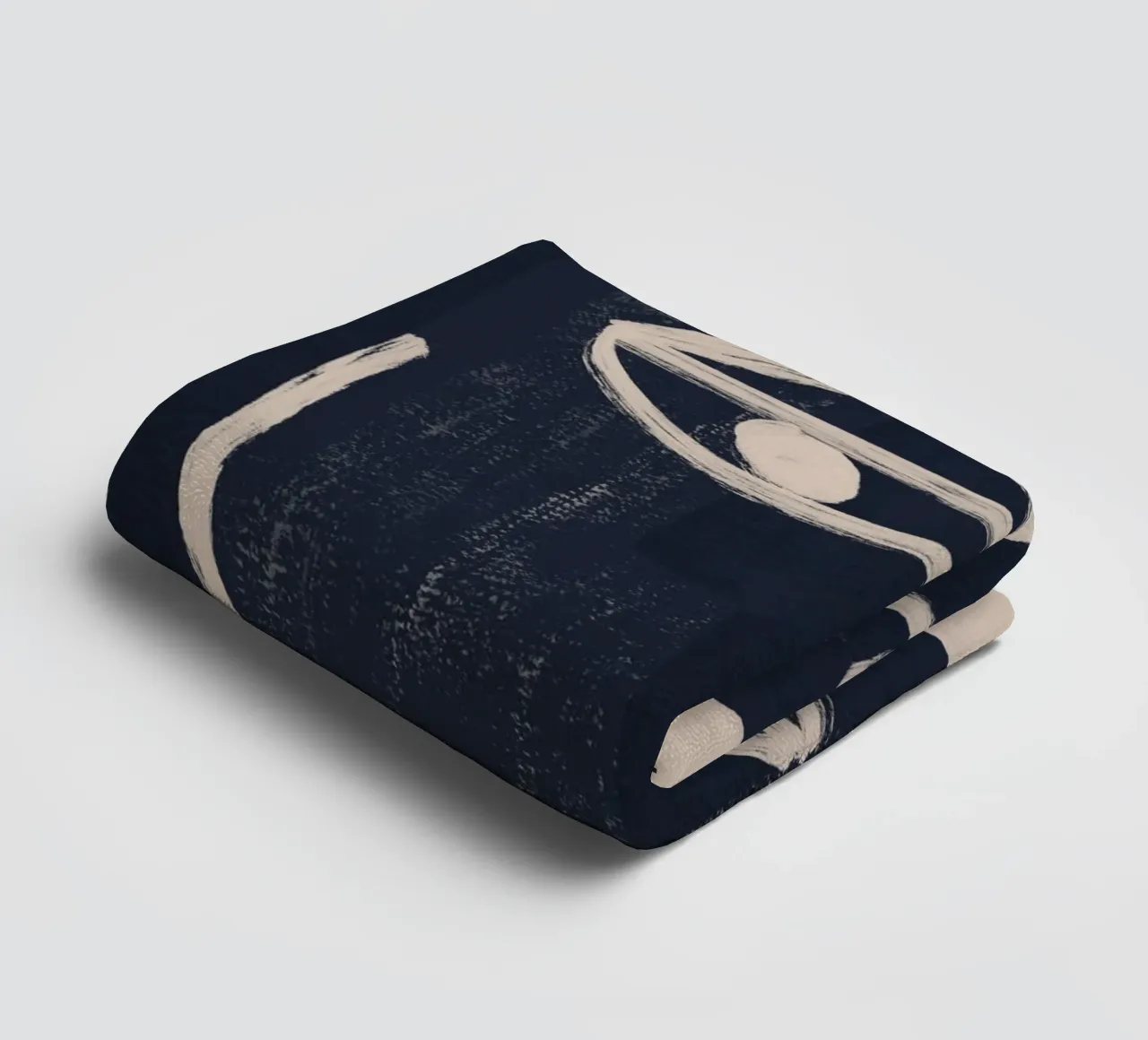 Abstraktes Gesicht 23 Handtuch von ThingDesign